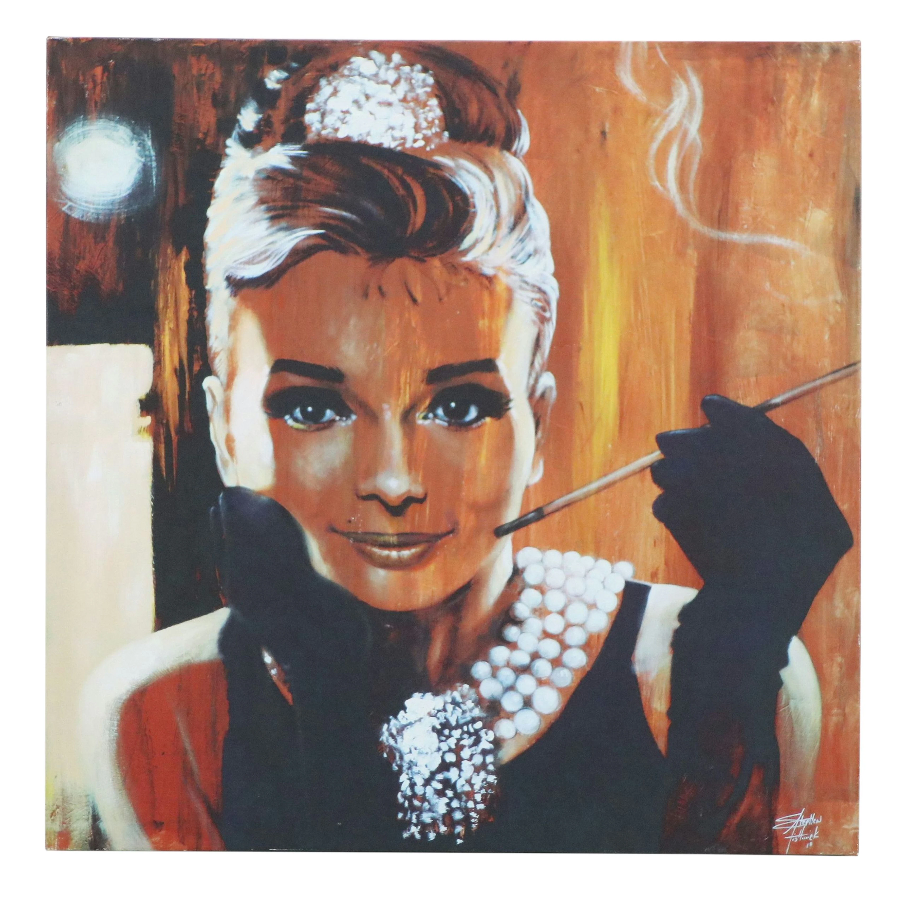 After Stephen Fishwick Giclée of Audrey Hepburn "Breakfast"