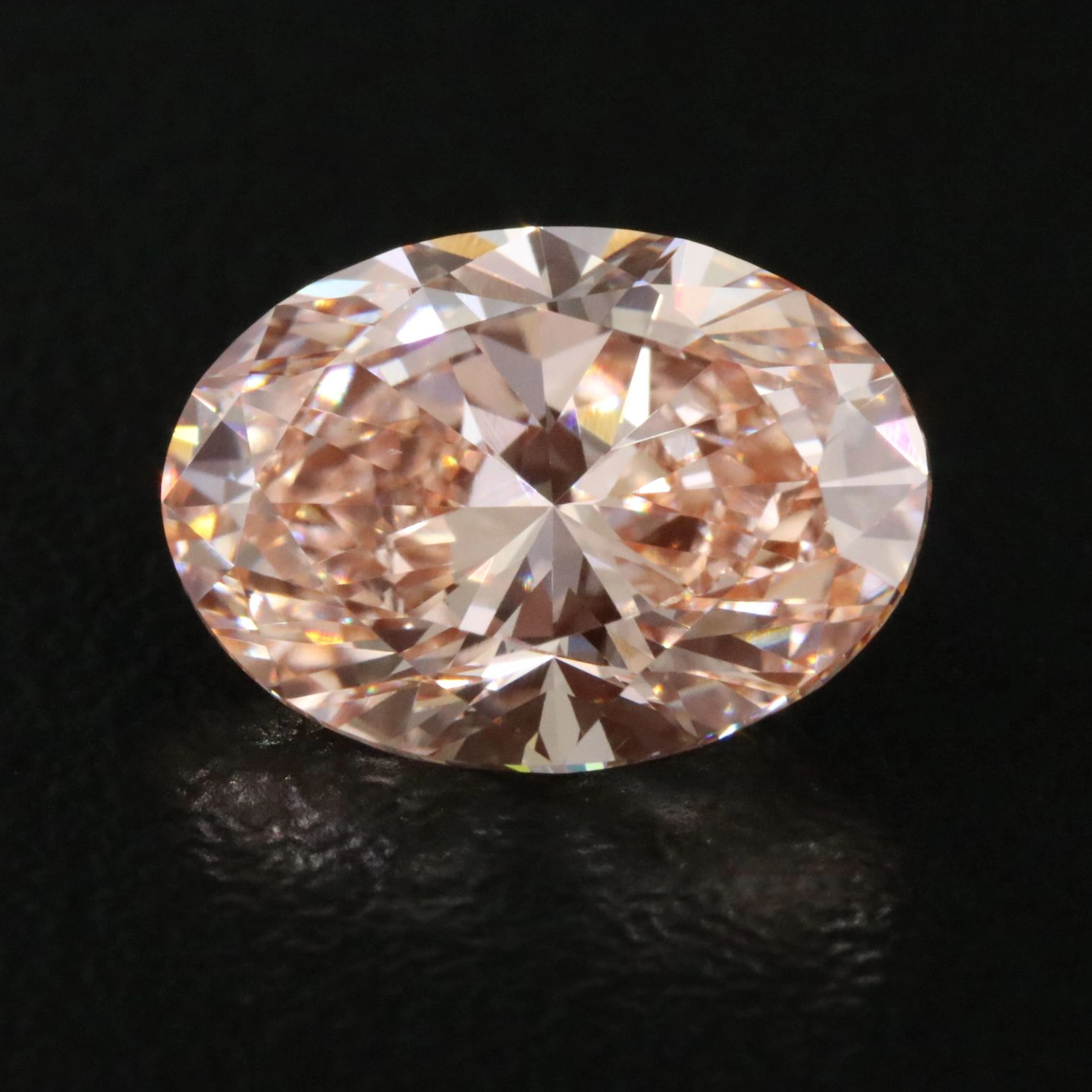 Loose 3.00 CT Lab Grown Fancy Intense Pink Diamond with IGI Report