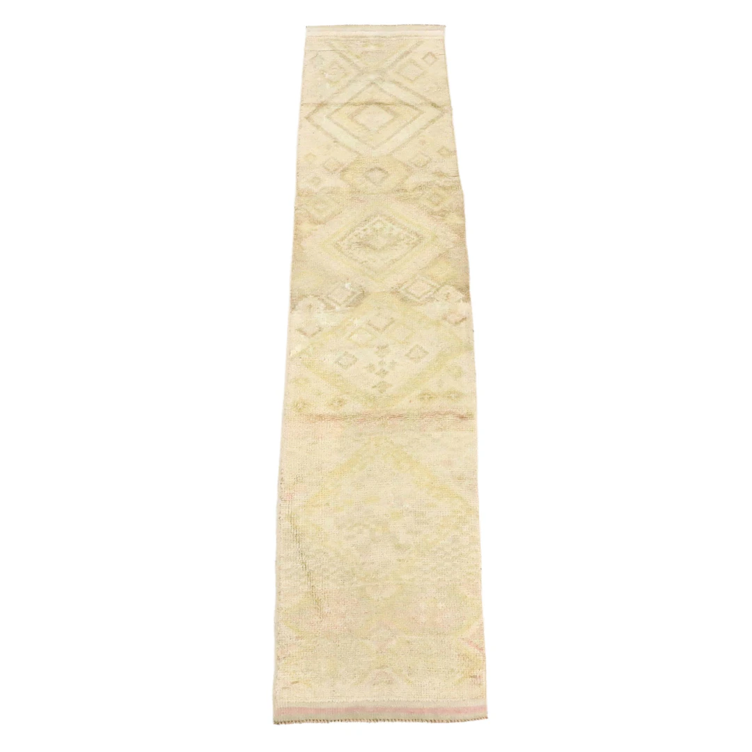 2'2 x 10'7 Hand-Knotted Turkish Bergama Style Carpet Runner