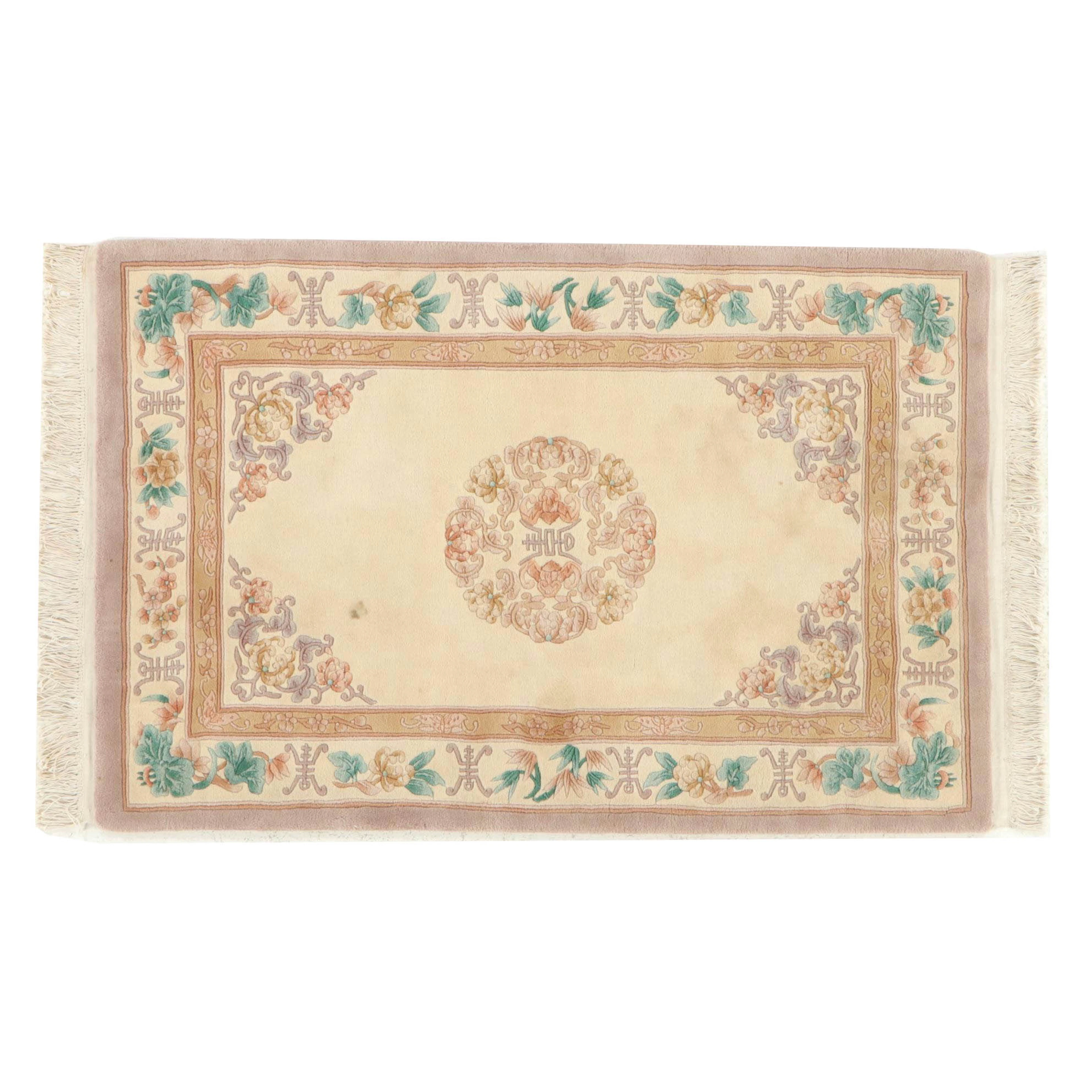 3'11 x 6'9 Hand-Knotted Chinese Peking Area Rug
