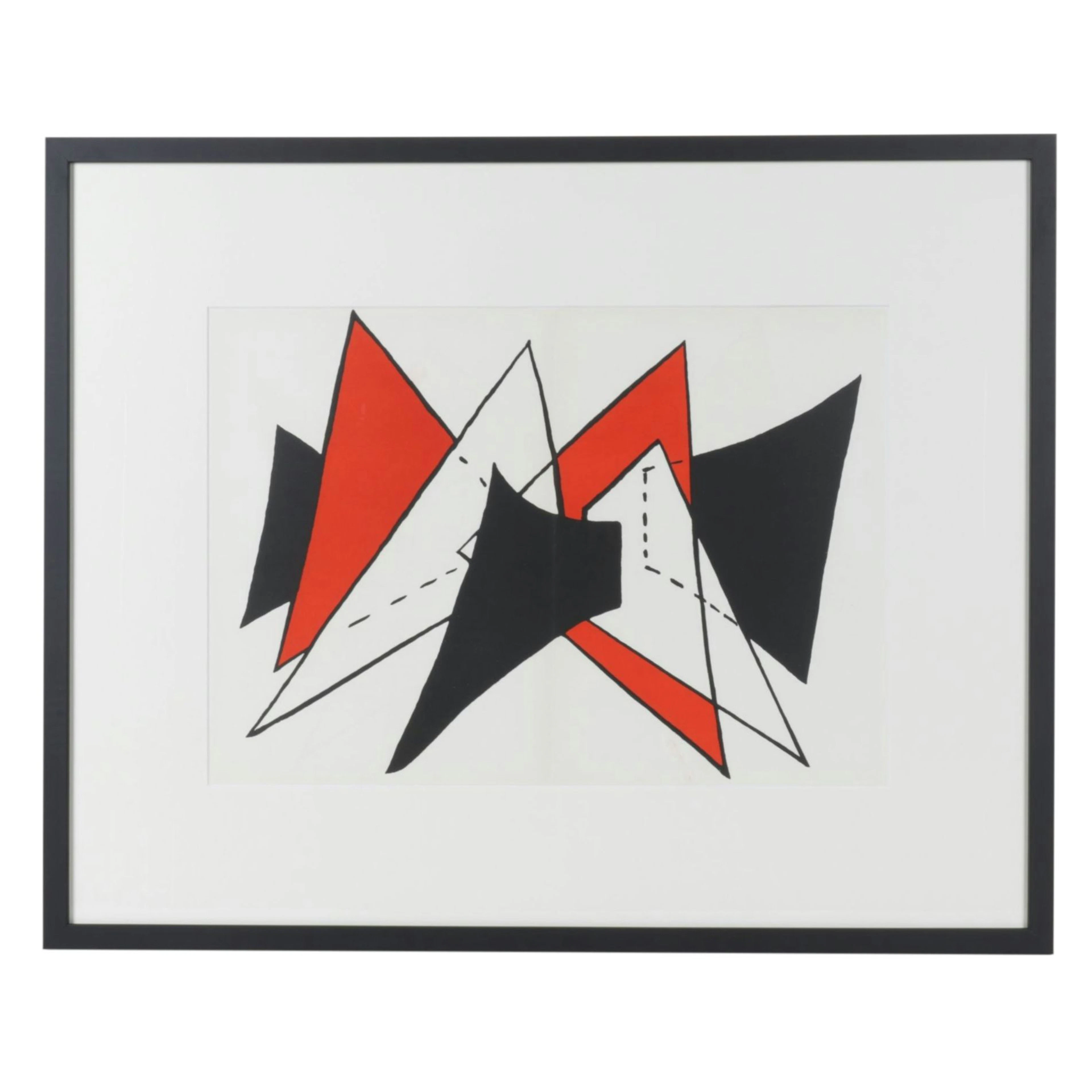 Alexander Calder Double Page Color Lithograph for "Derrière le Miroir", 1963
