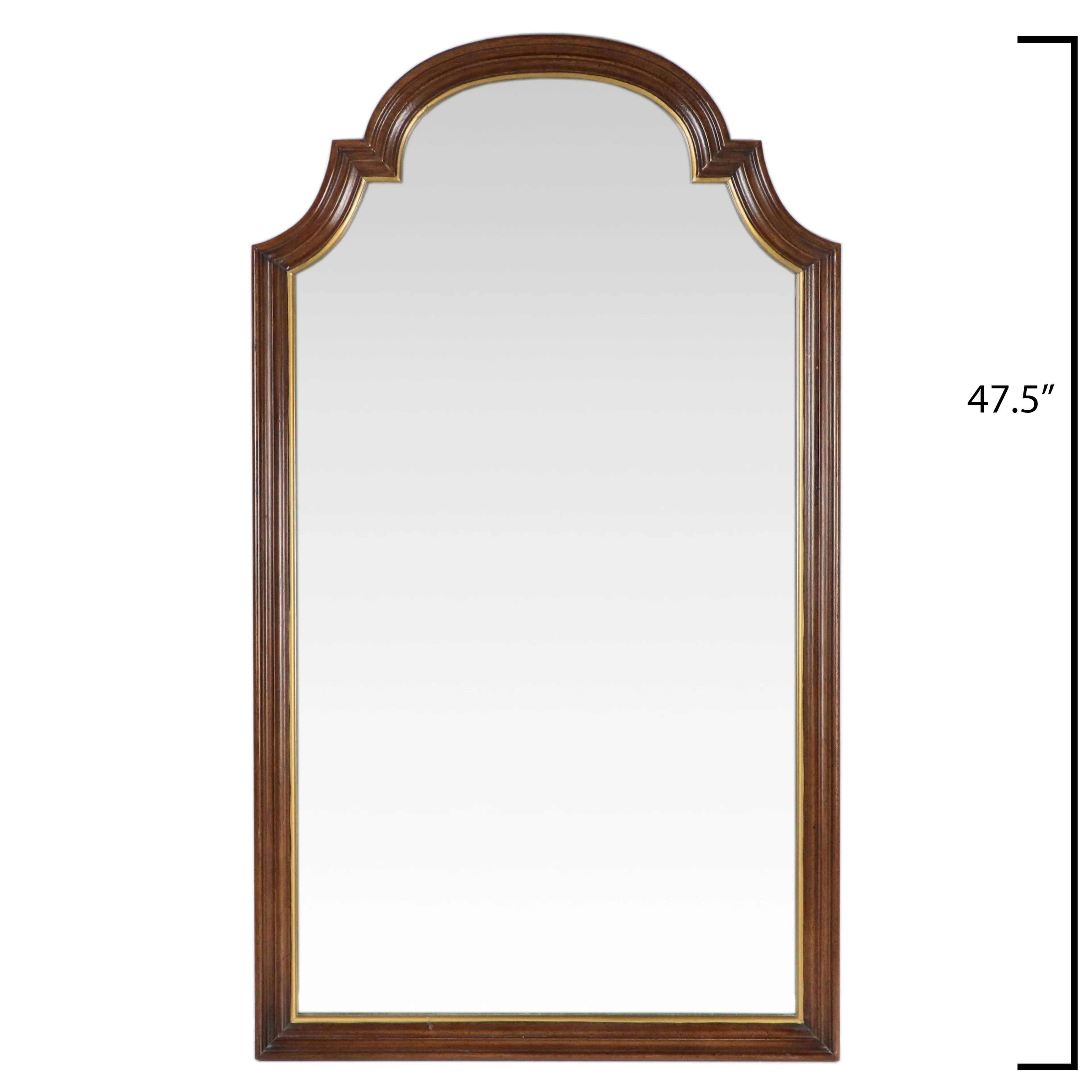 Pecan Finish Mediterranean Style Mirror, Late 20th Century