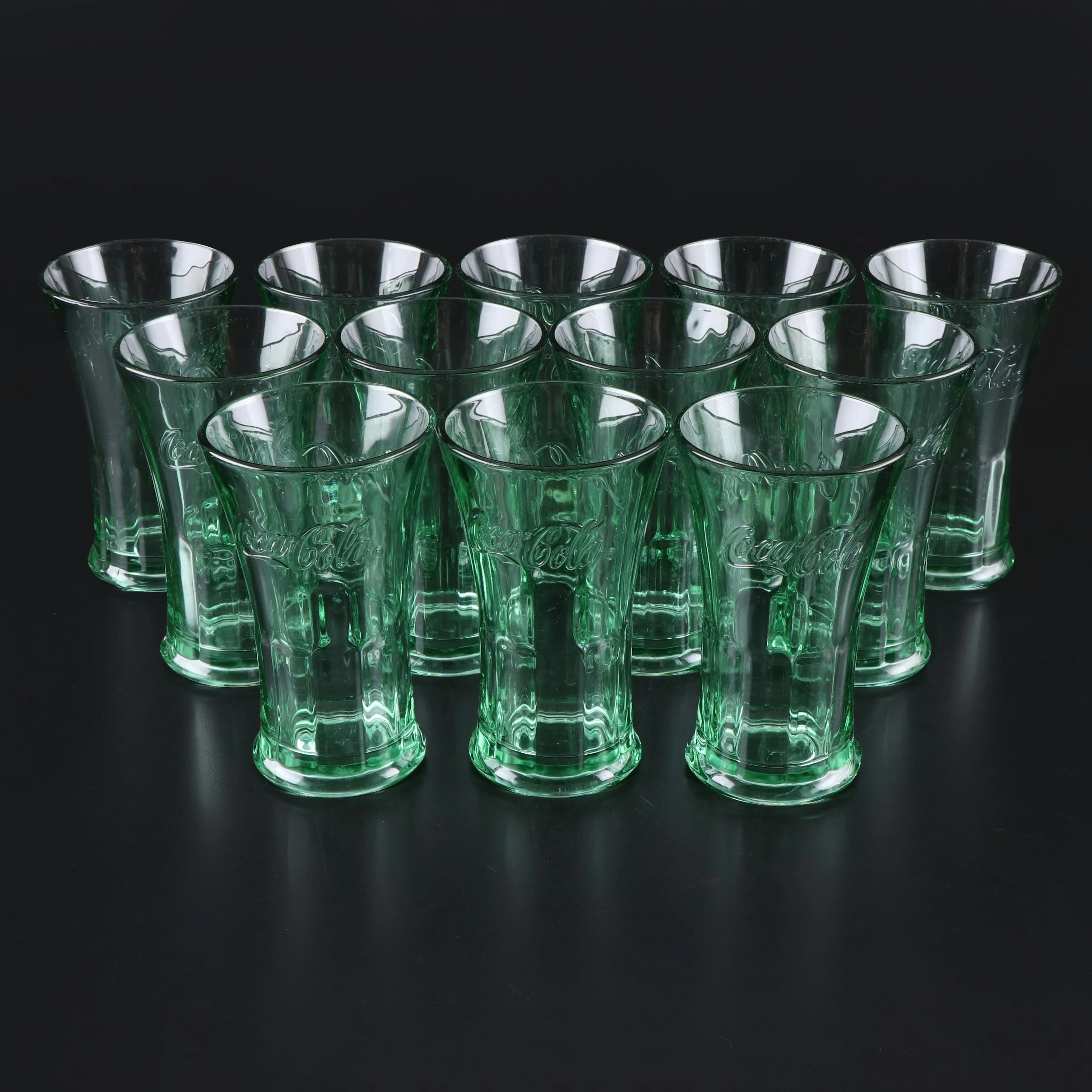 Libbey Coca-Cola Green Glassware