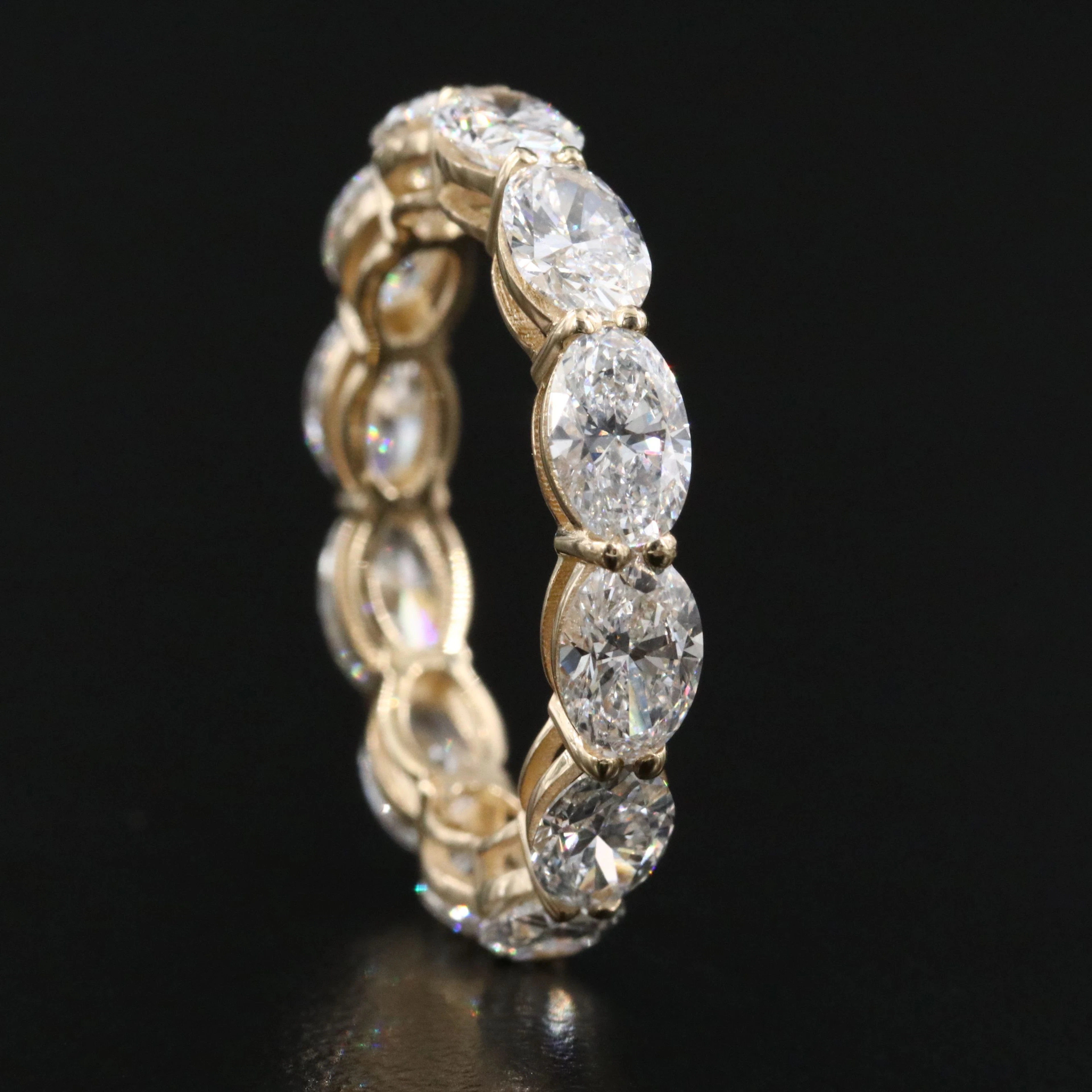 14K 4.71 CTW Lab Grown Diamond Eternity Band with IGI Report