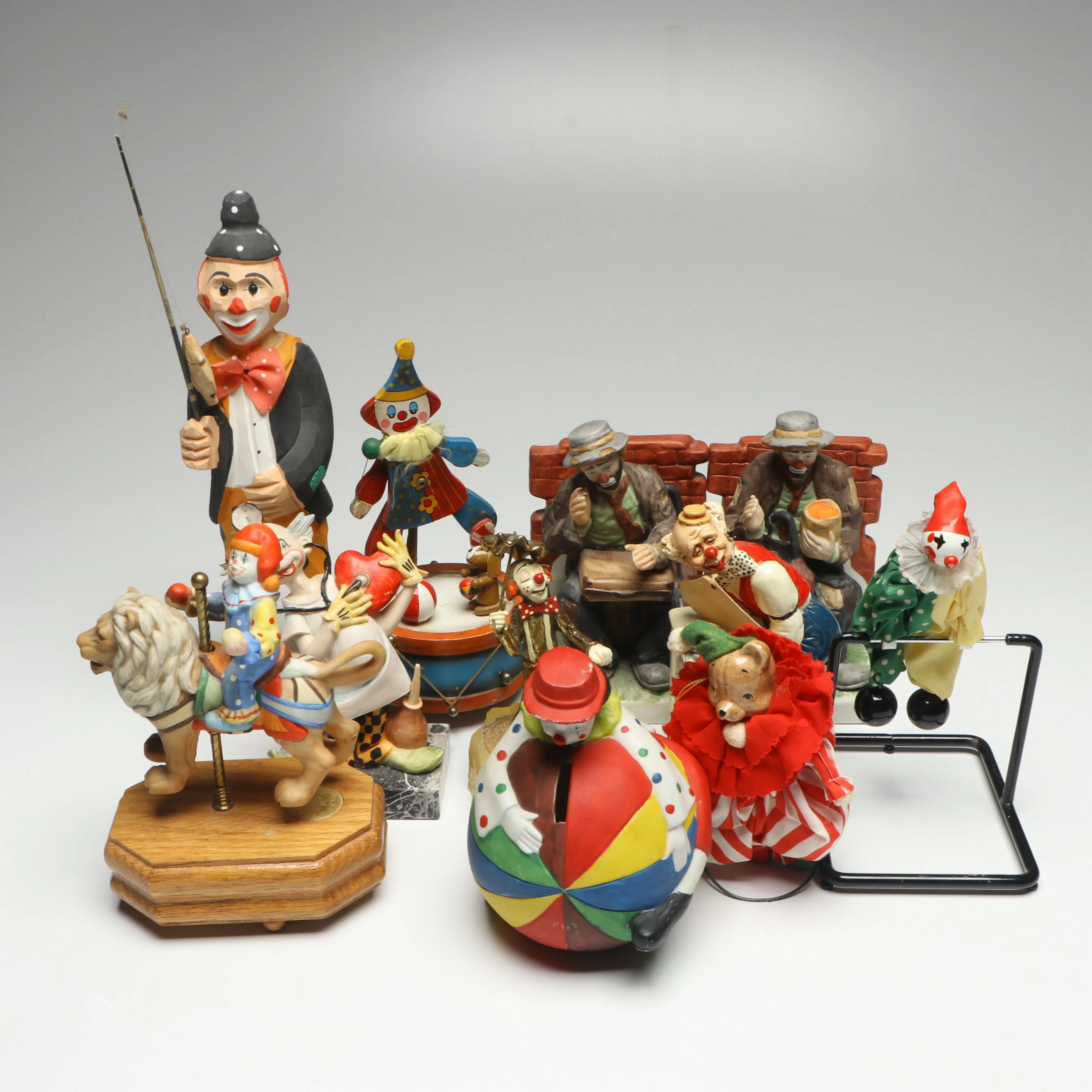 Westland, Enesco with Other Clown Figurines, Bookends and Bank