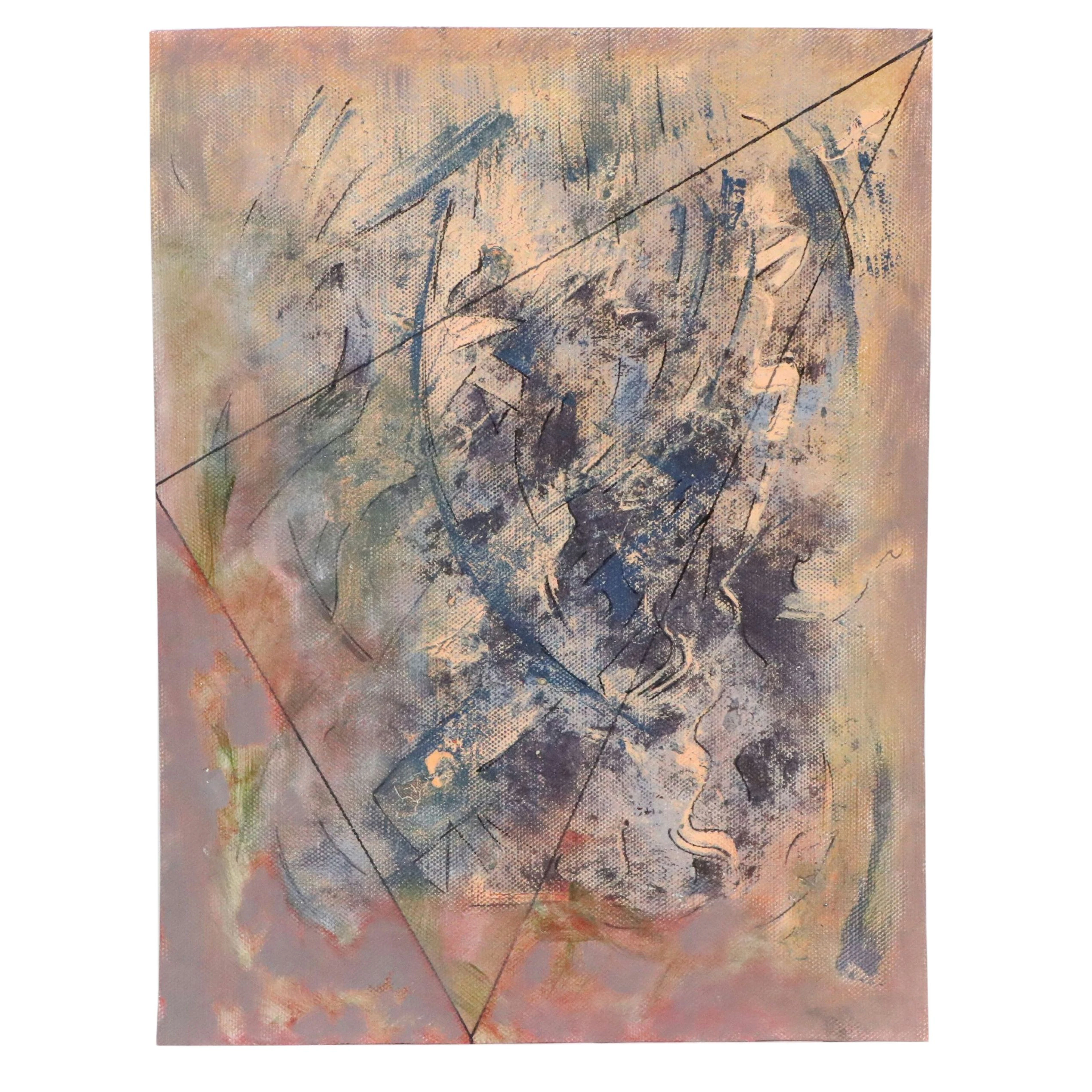 Ricardo Morin Triangulation Series Abstract Oil Painting, 2007
