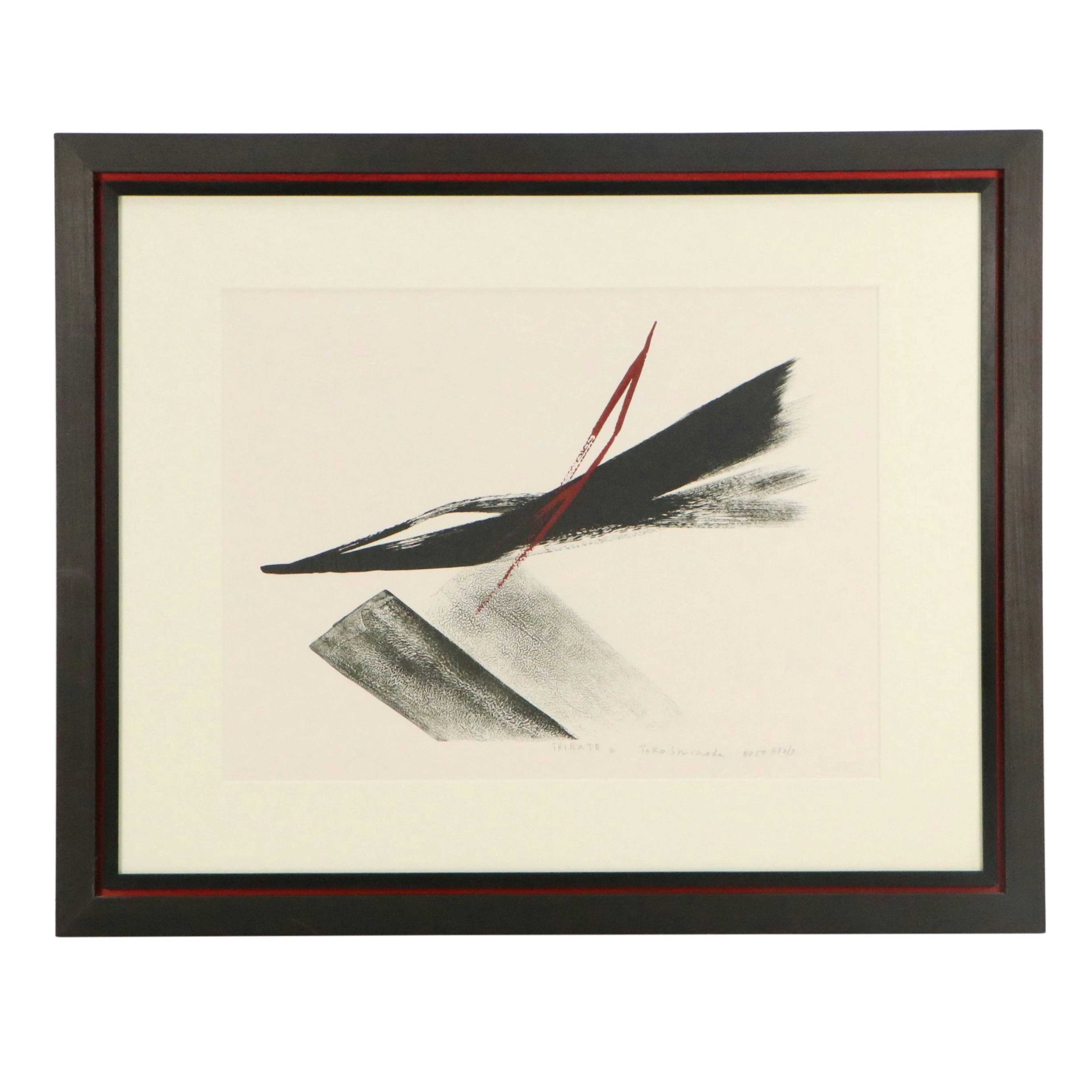 Shinoda Tōkō Lithograph "Tribute," 20th Century