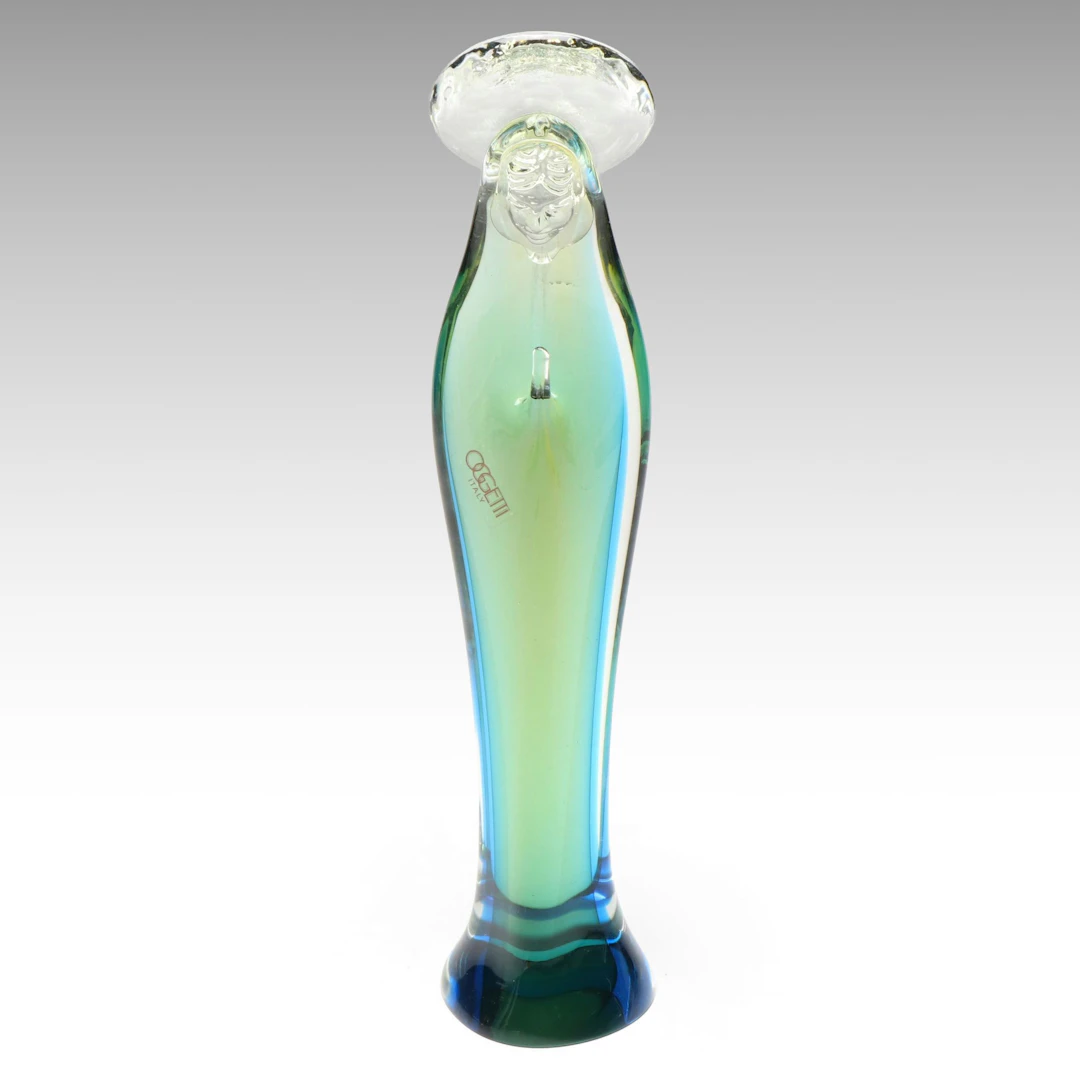 Oggetti Multicolor Art Glass Virgin Mary Figurine