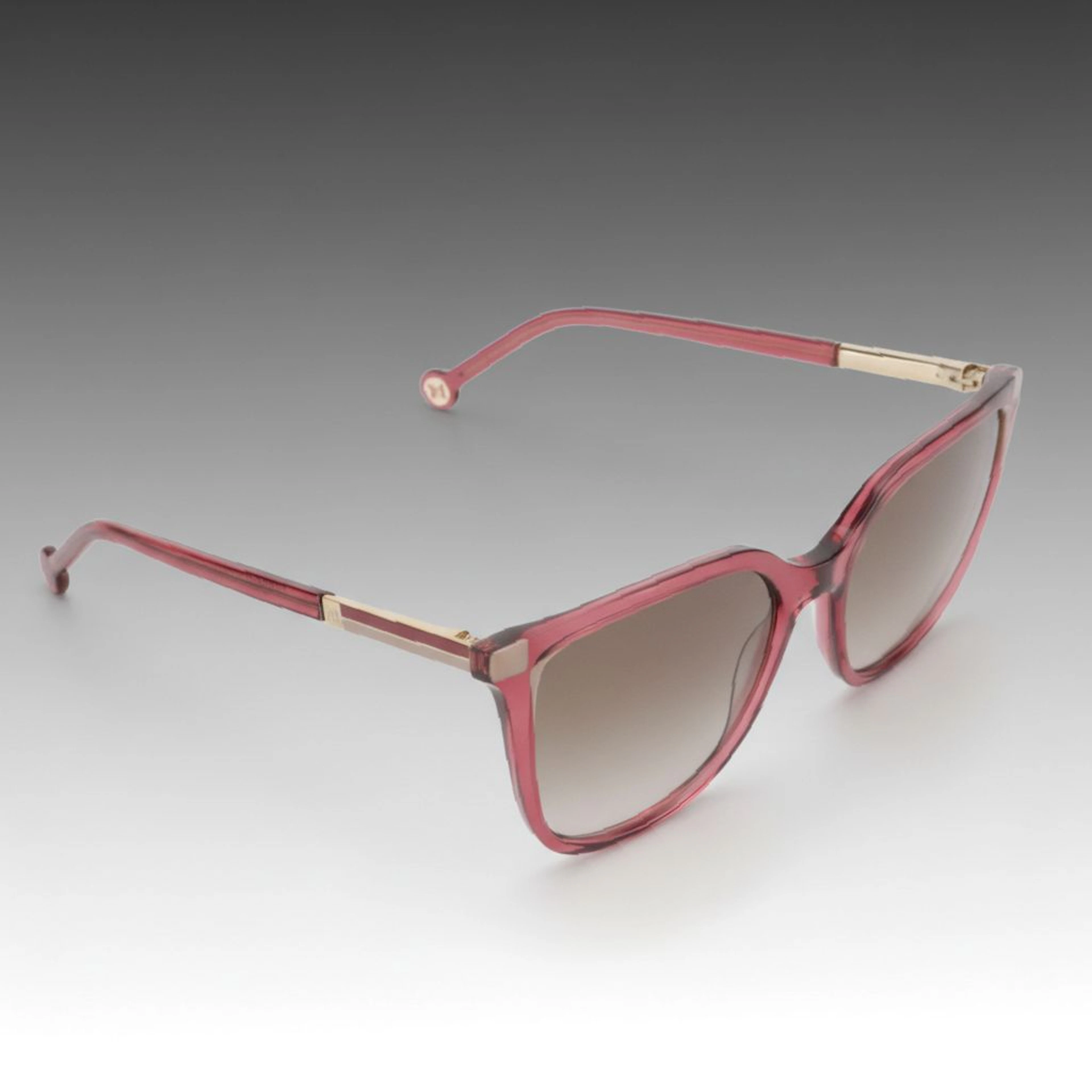 Carolina Herrera HER 0140/S G3IHA Mauve Square Sunglasses, With Case