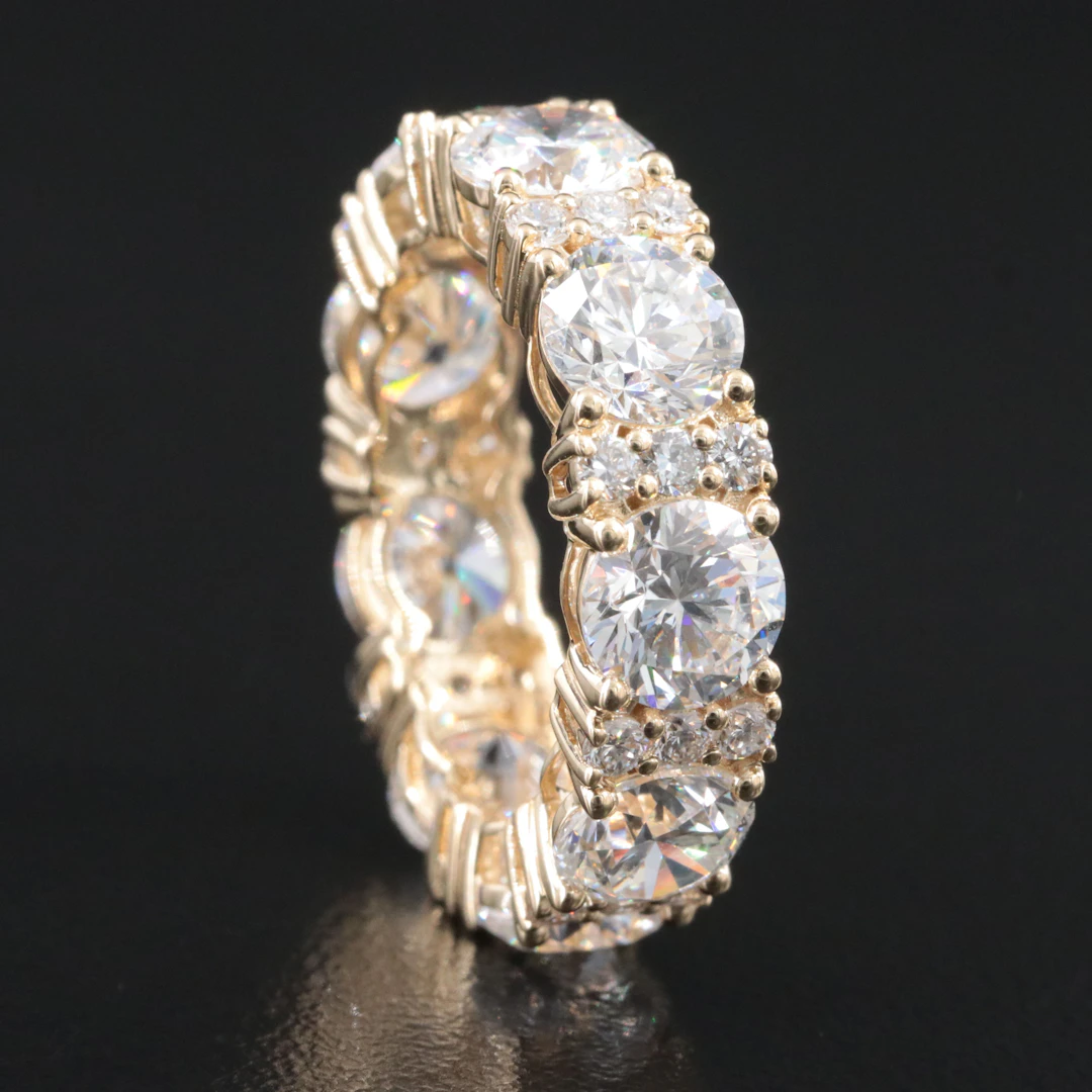 14K 7.65 CTW Lab Grown Diamond Eternity Band