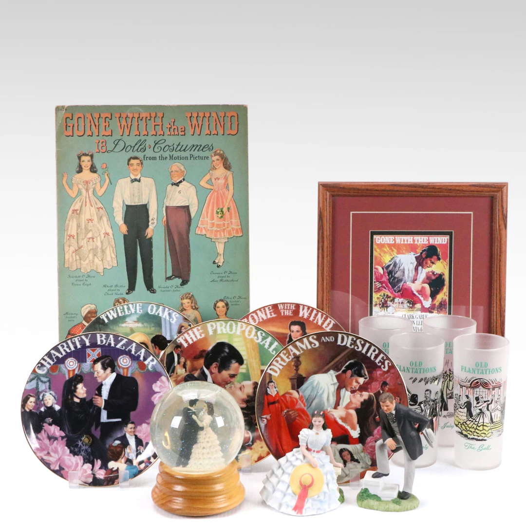 "Gone With The Wind" Collector Plates, Snow Globe and More Memorabilia