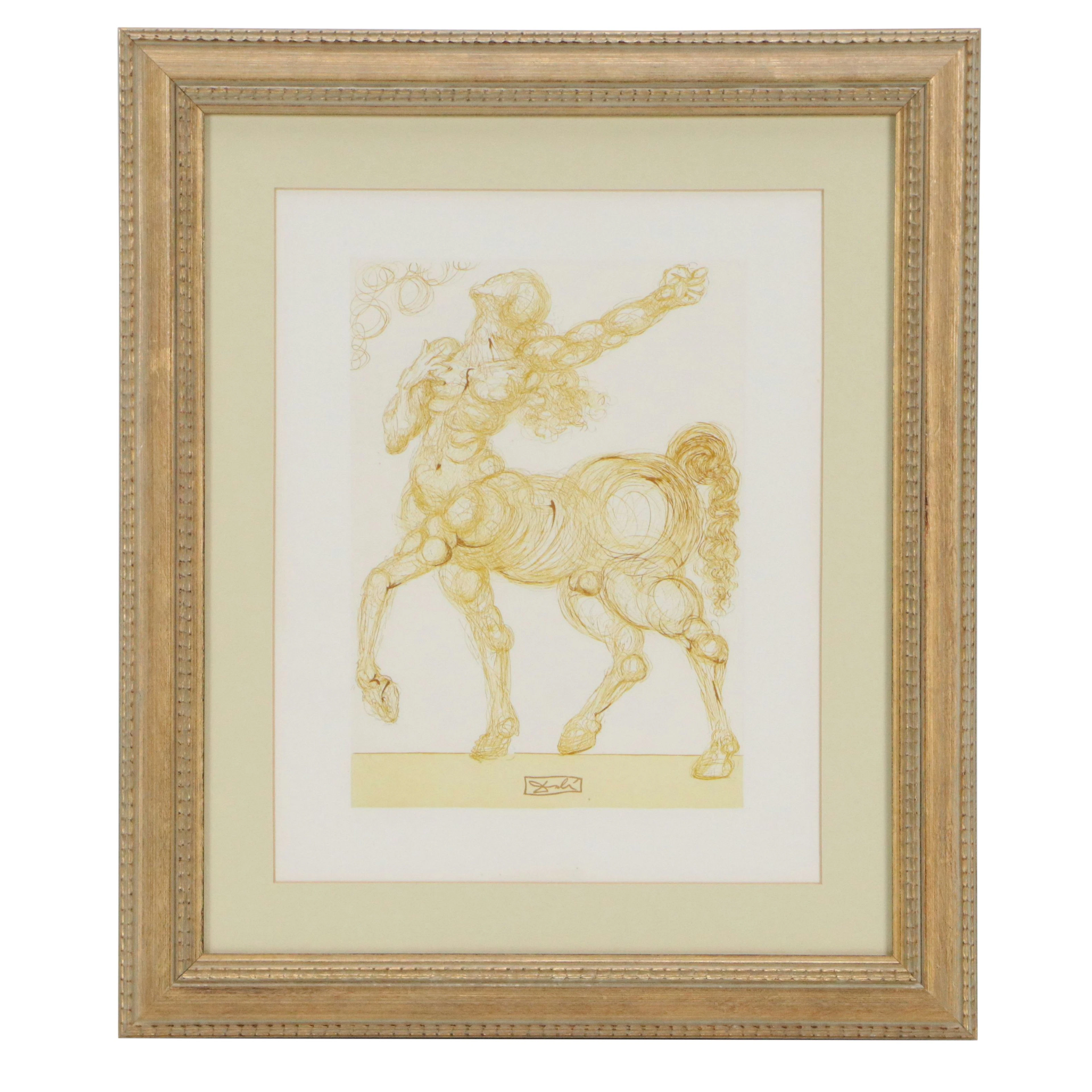 Salvador Dalí Wood Engraving "Le Centaure," 1960–1964