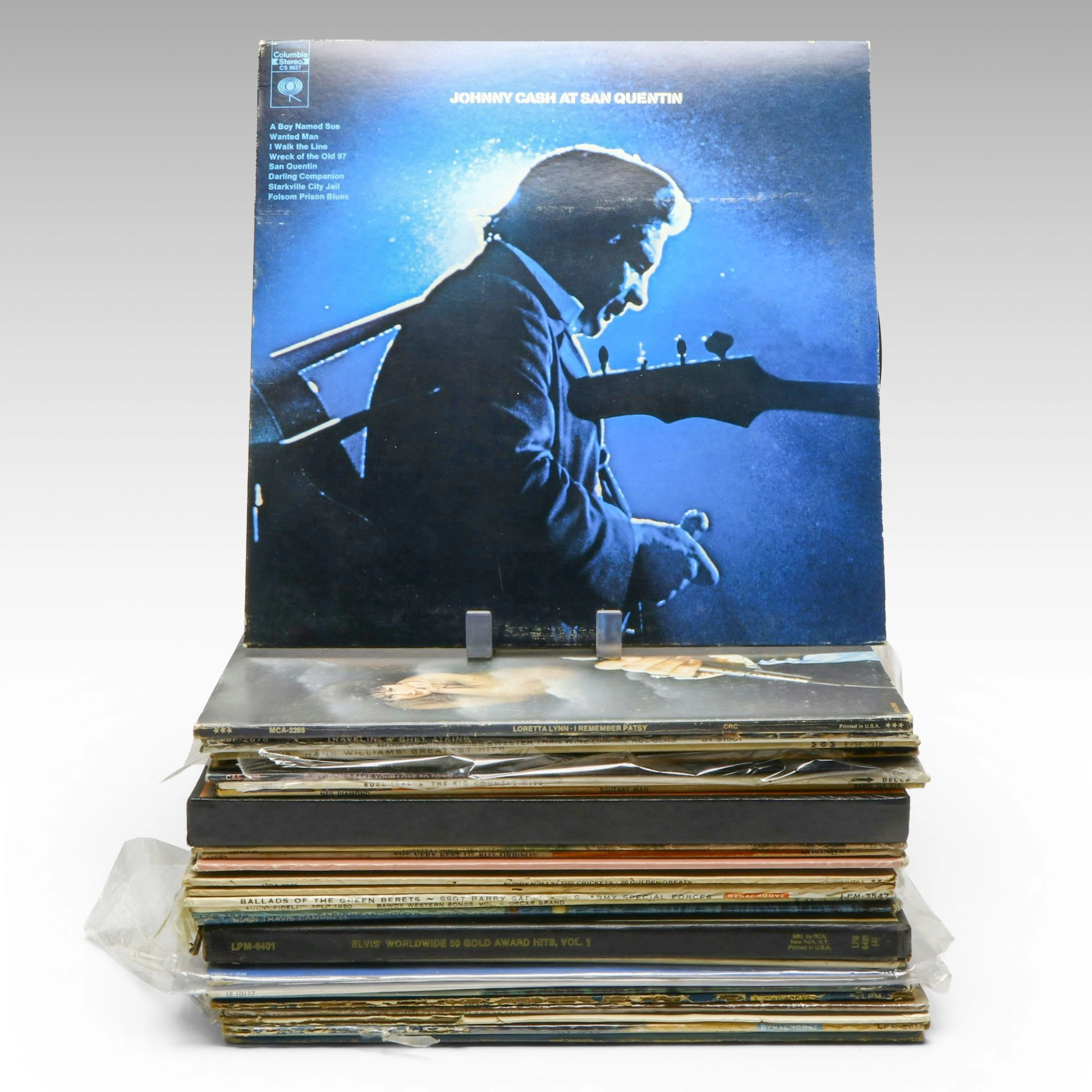Johnny Cash, Loretta Lynn, and More Vinyl Record Albums