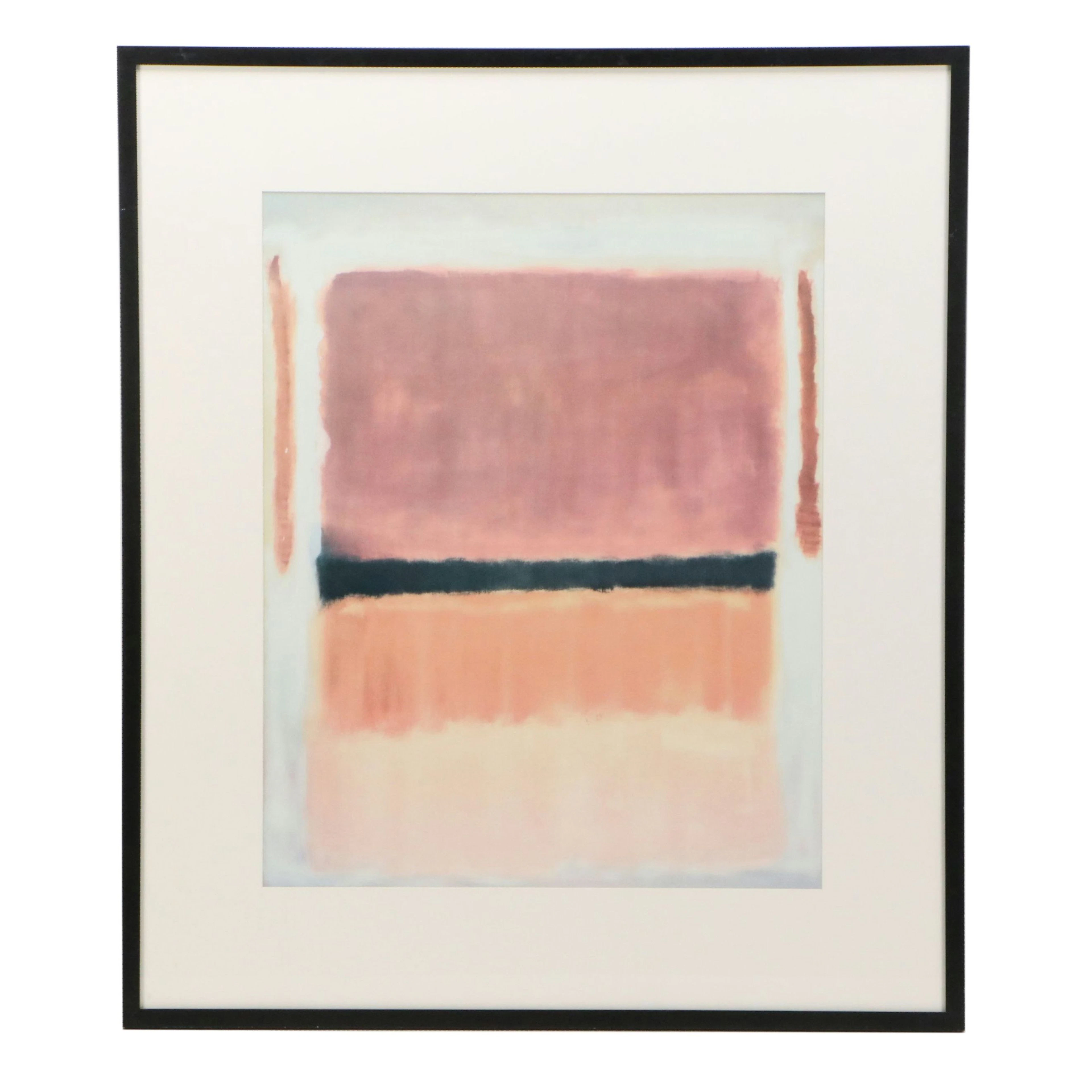 After Mark Rothko Offset Lithograph of Color Field Composition