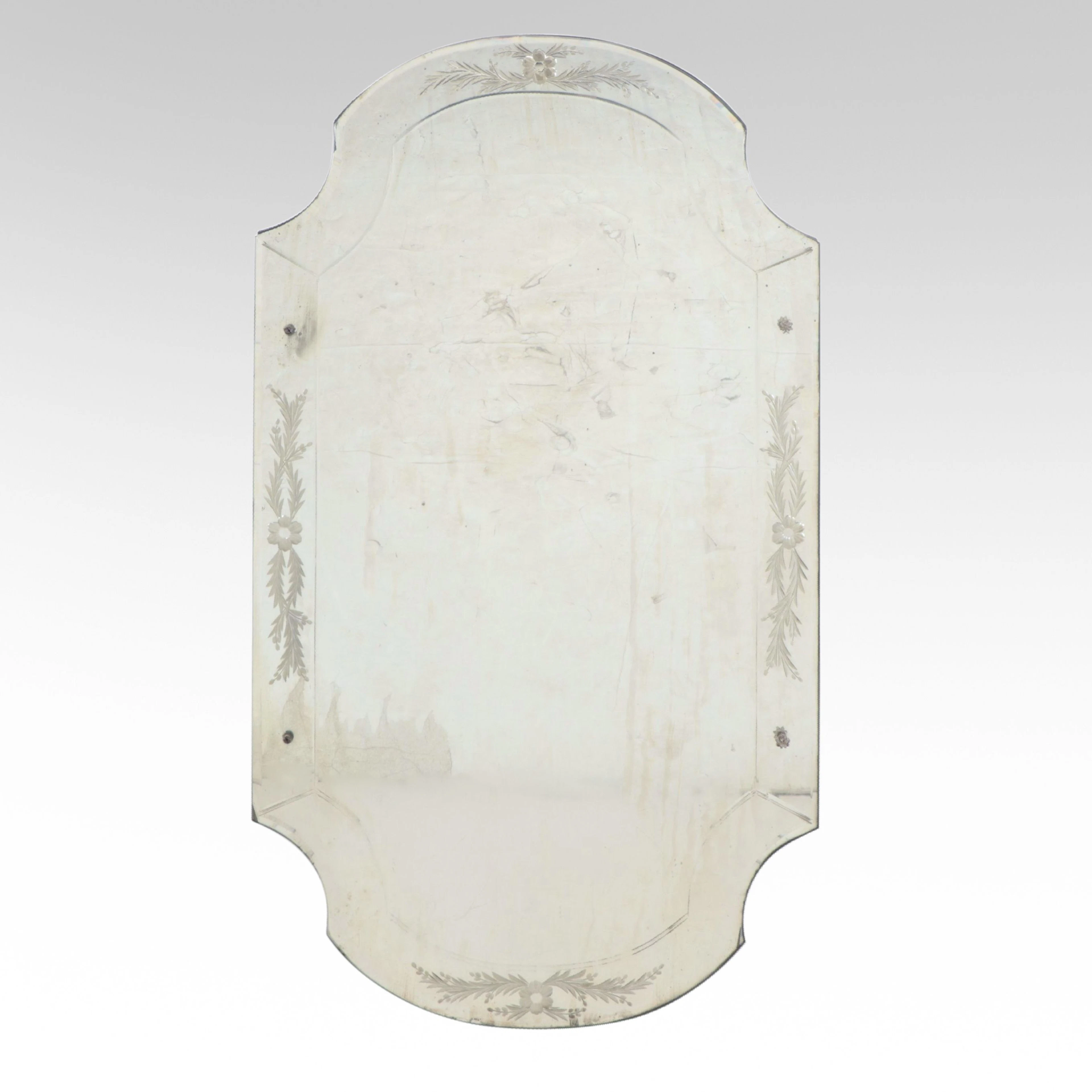 Floral Motif Wall Mirror