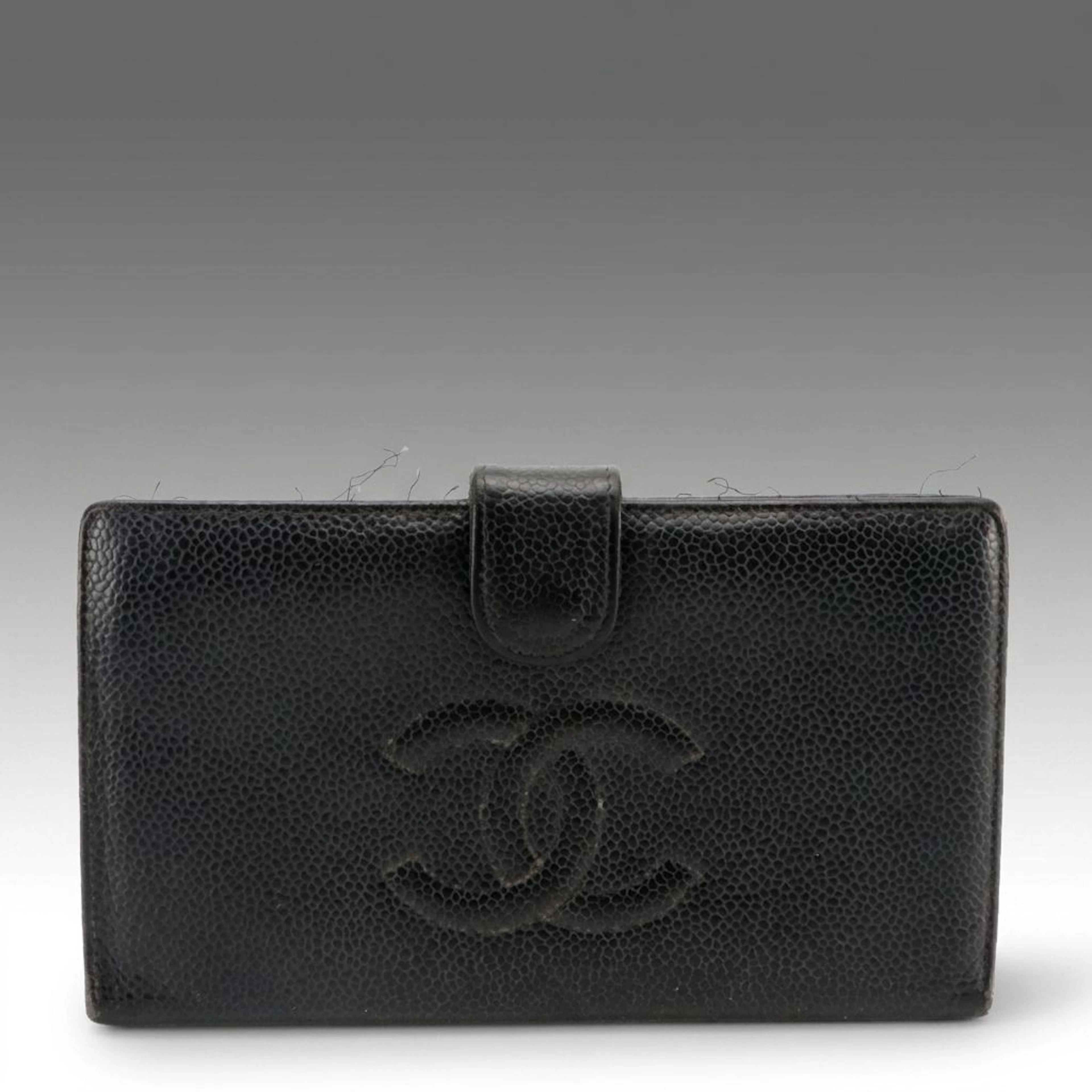 Chanel CC Timeless Bifold Wallet in Caviar Leather