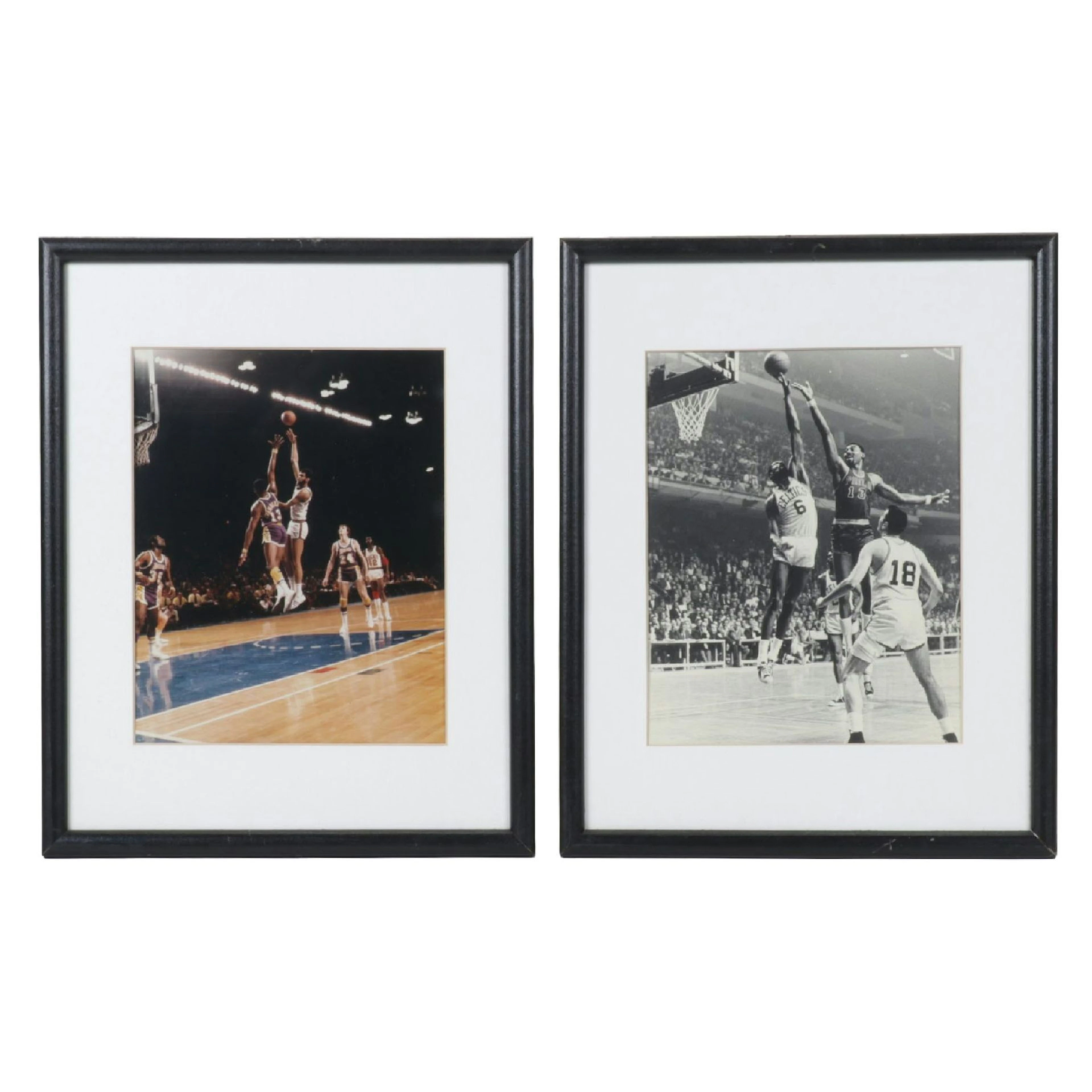 Wilt Chamberlain, Kareem Abdul-Jabbar and Bill Russell Commemorative Photos