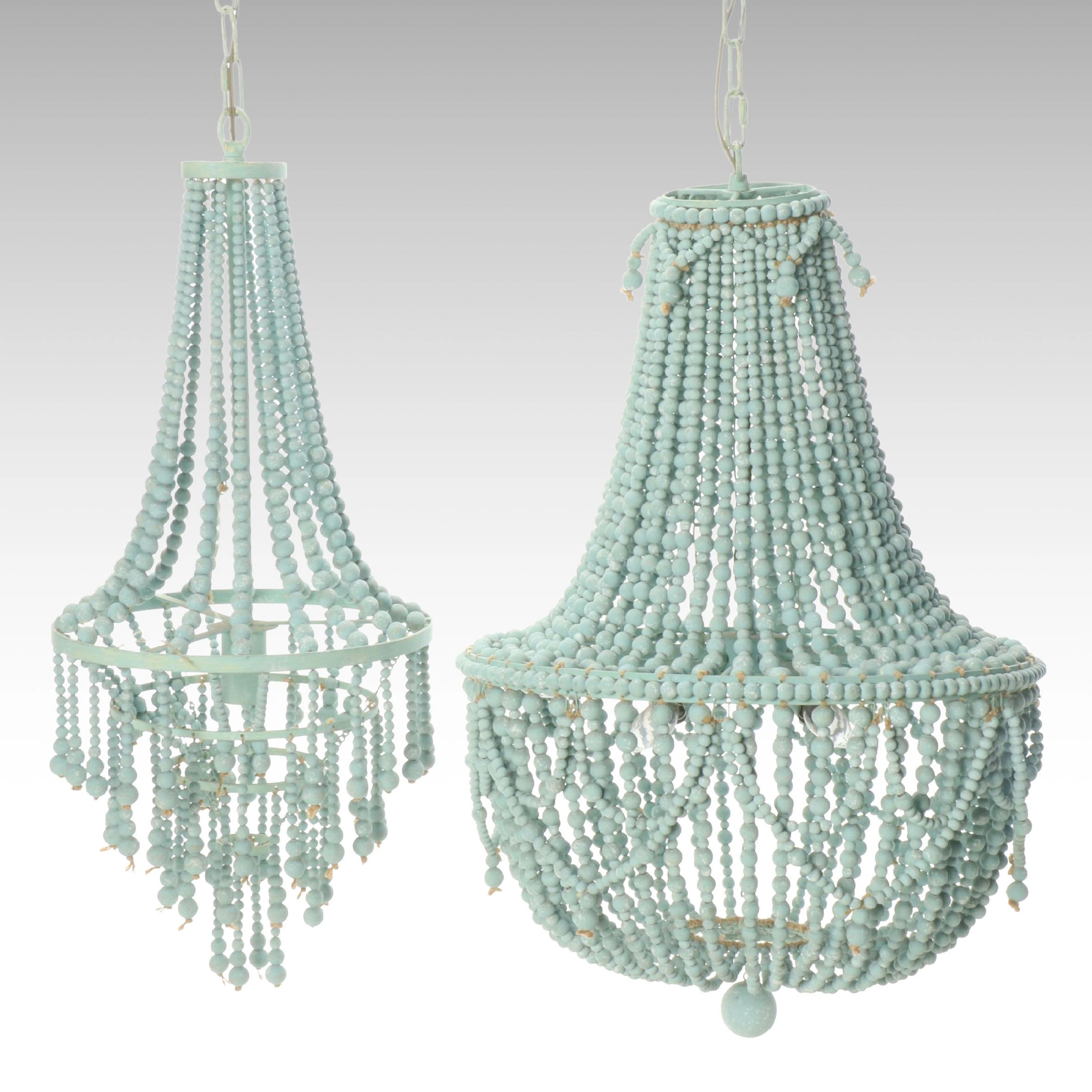 Blue Ocean Traders "Sullivan" Beaded Chandeliers, Contemporary