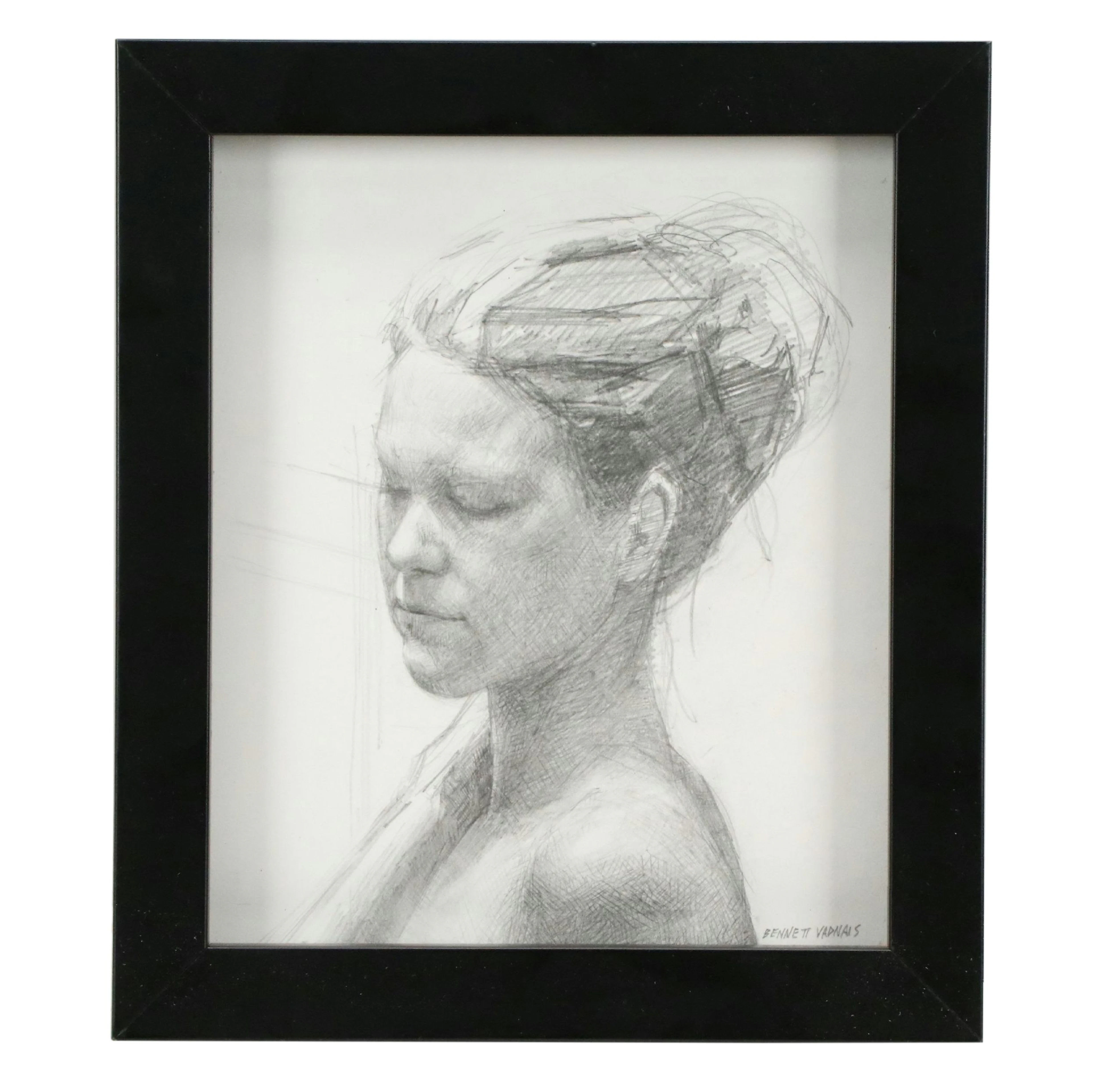 Portrait Graphite Drawing of Woman