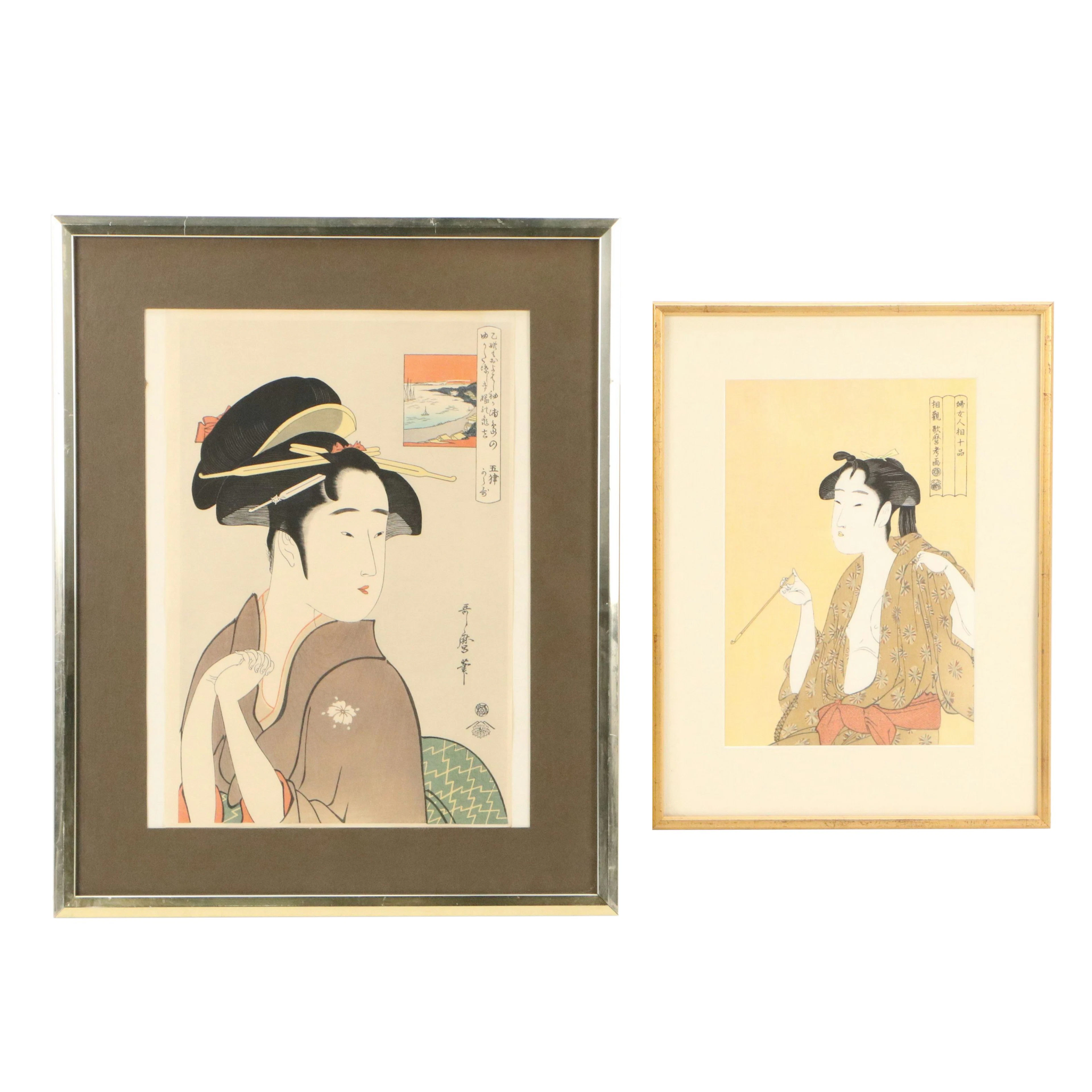 Ukiyo-e Woodblocks After Kitagawa Utamaro, 20th Century