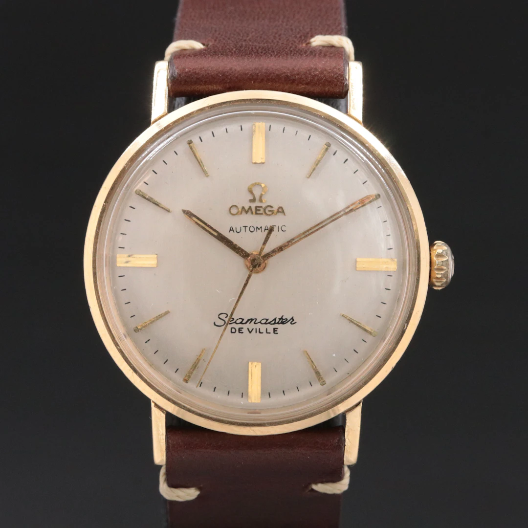 14K Omega Seamaster DeVille "GM Service Award" Vintage Watch c.1966