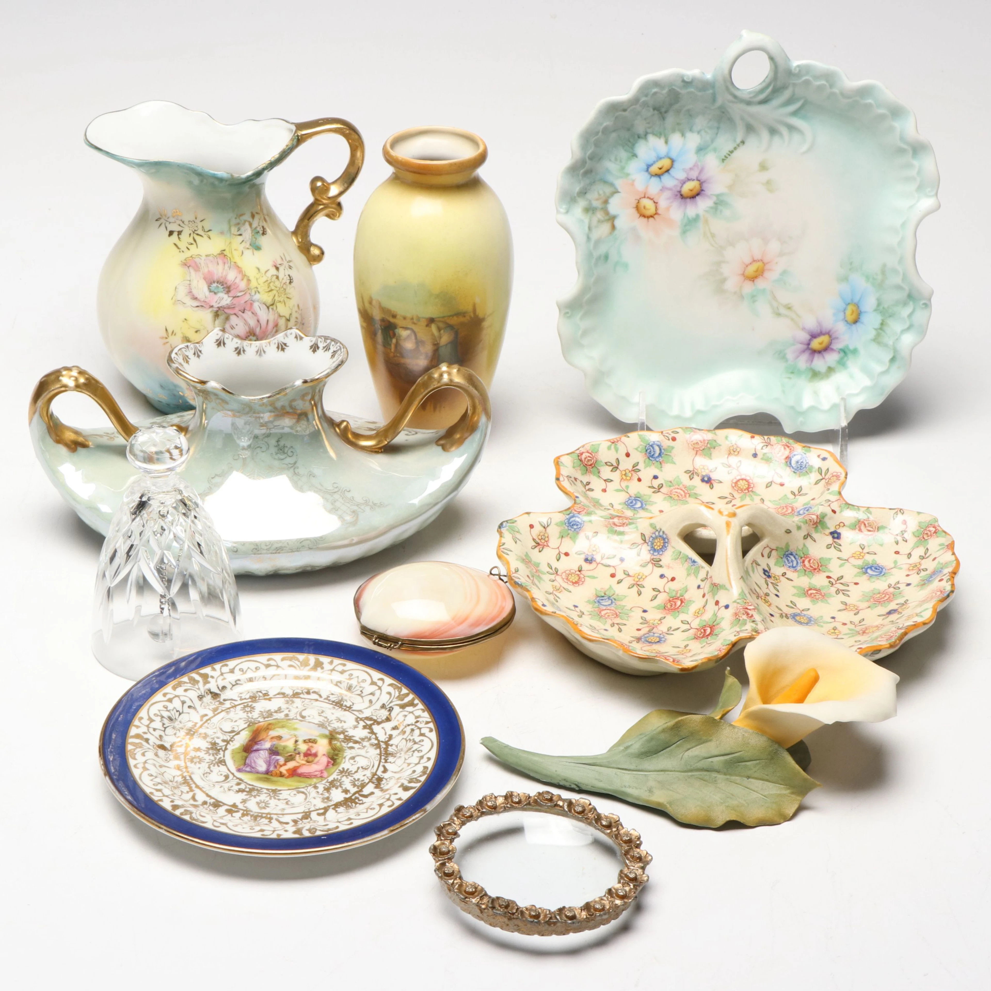 Waterford Crystal "Lismore" Bell with Other Decorative Table Accessories
