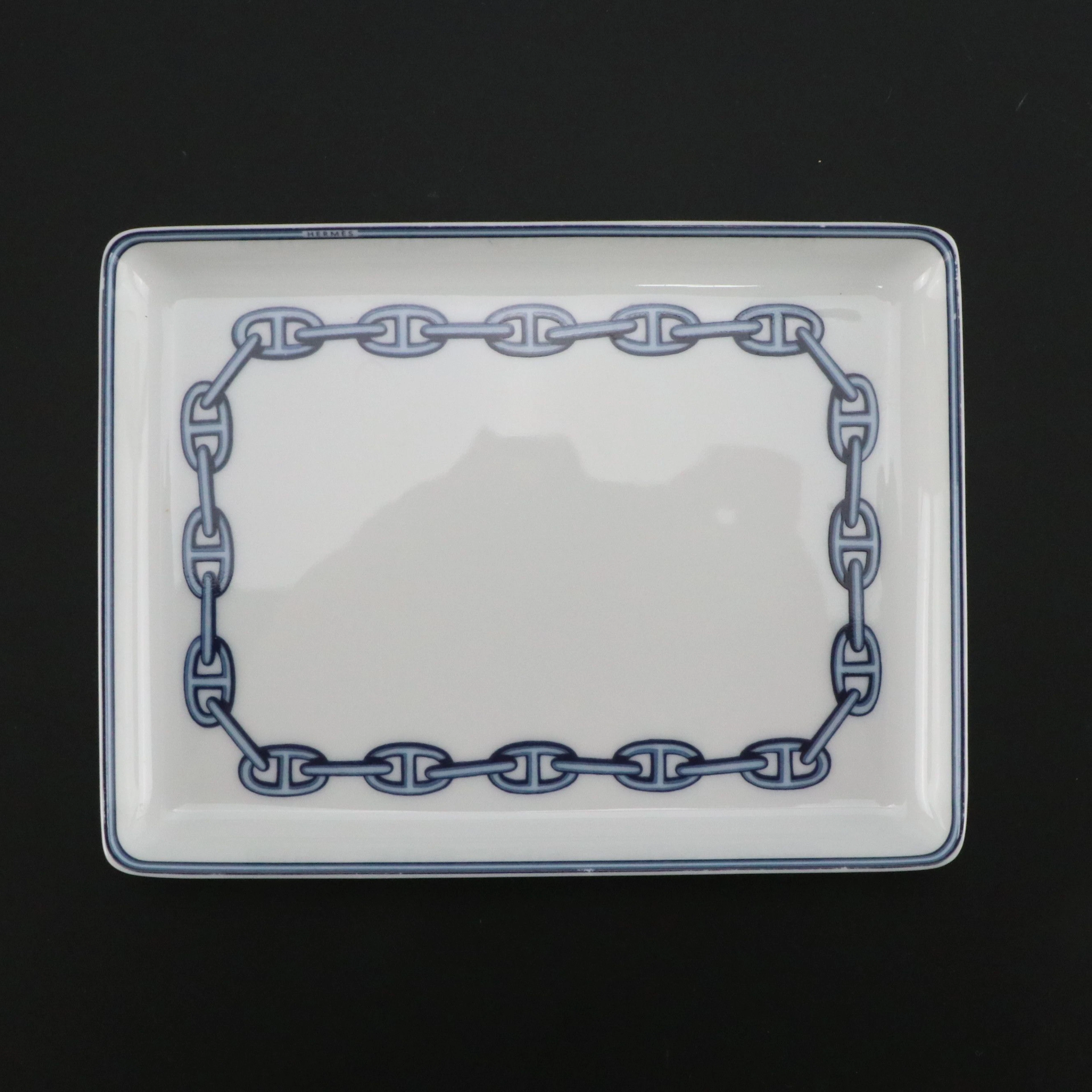 Hermès "Chaîne d'Ancre" Porcelain Tray