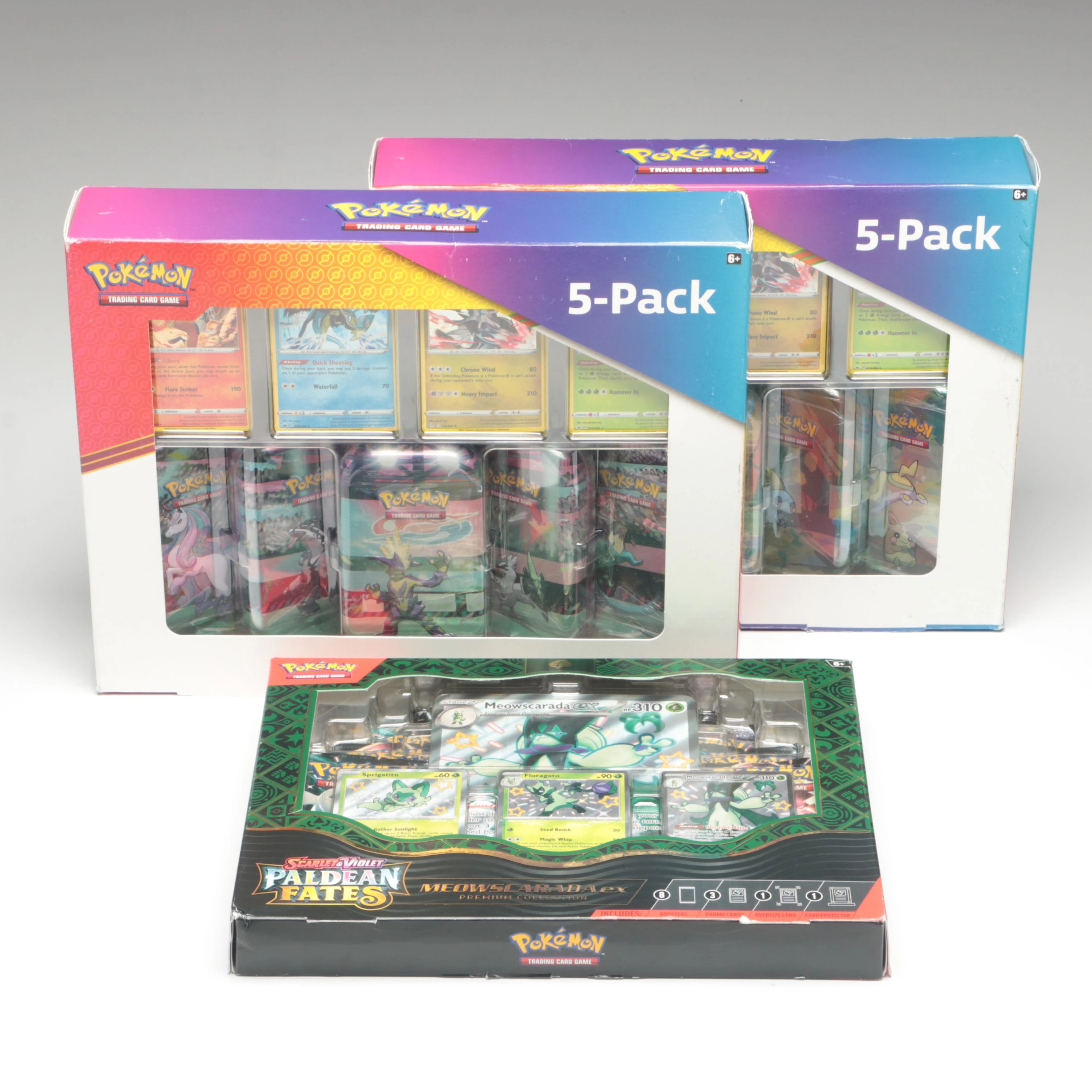 Pokémon Galar Pals and Galar Power 5-Pack Sets with Paldean Fates Collection