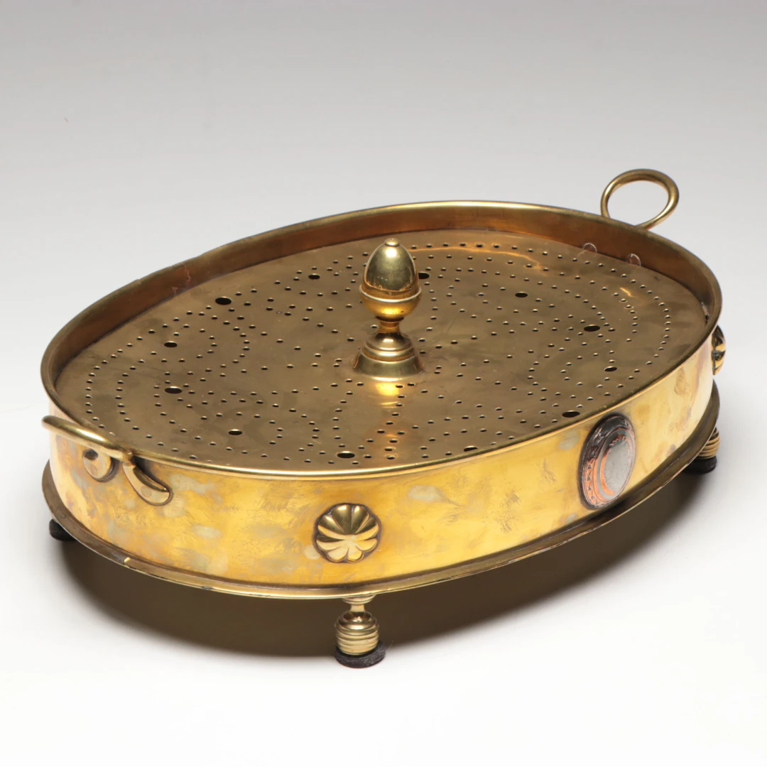 Victorian Style Pierced Brass Brazier