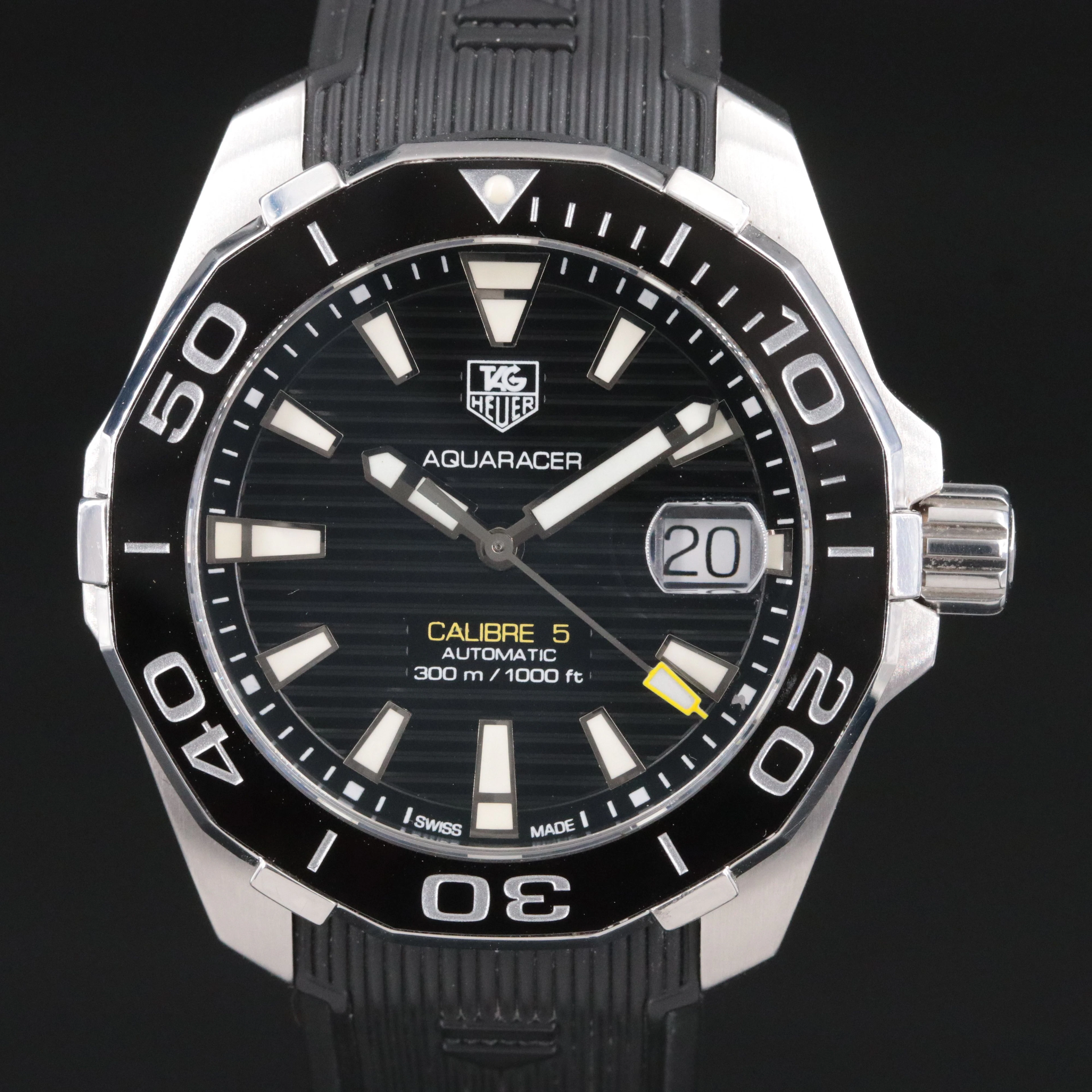 TAG Heuer Aquaracer Calibre 5 Steel Model WAY211A Watch