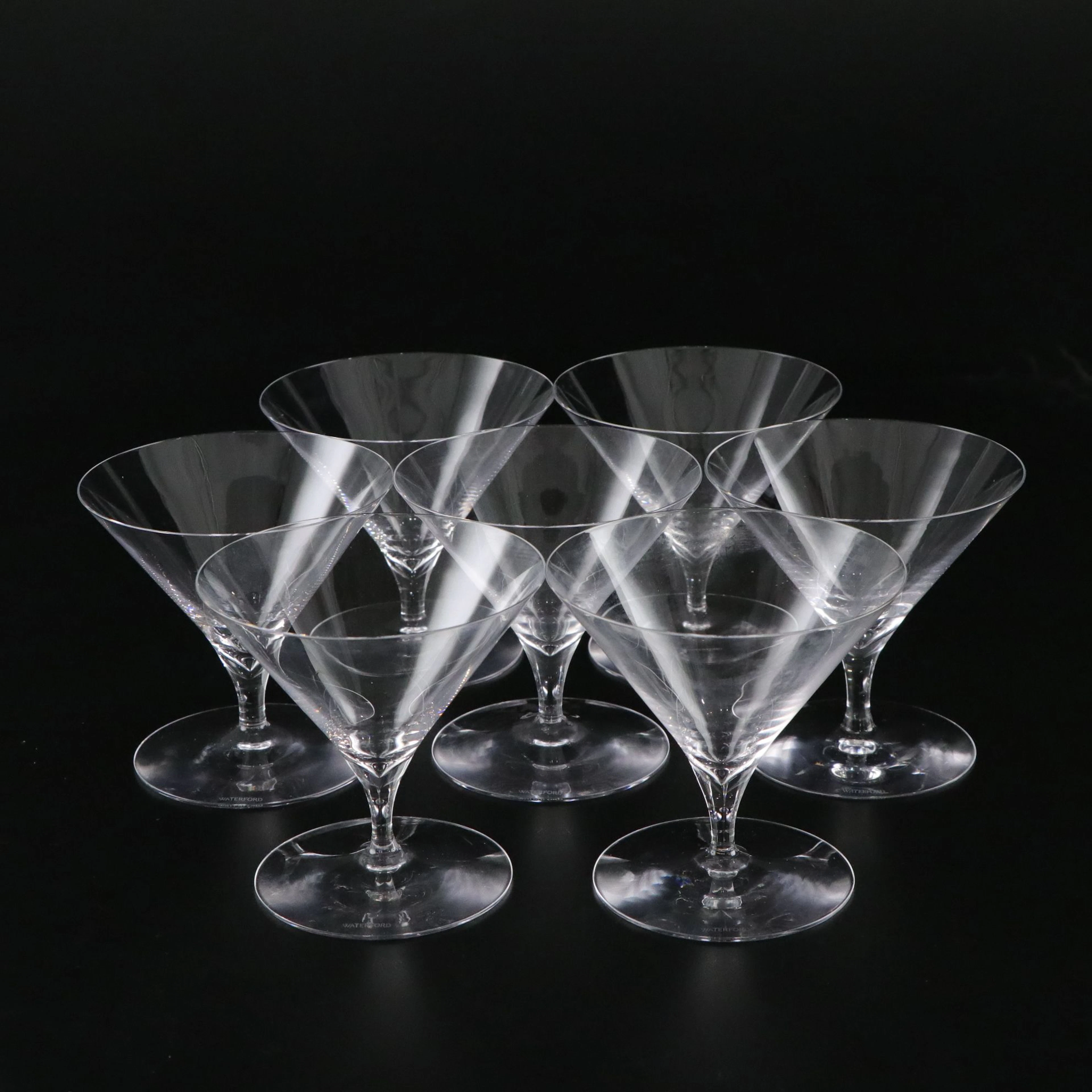 Waterford Crystal Seven "Elegance" Martini Glasses