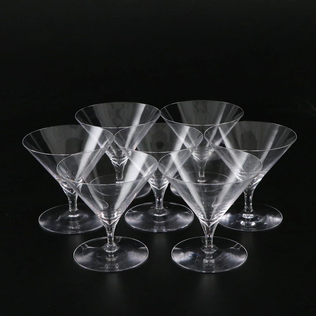 Waterford Crystal Seven "Elegance" Martini Glasses