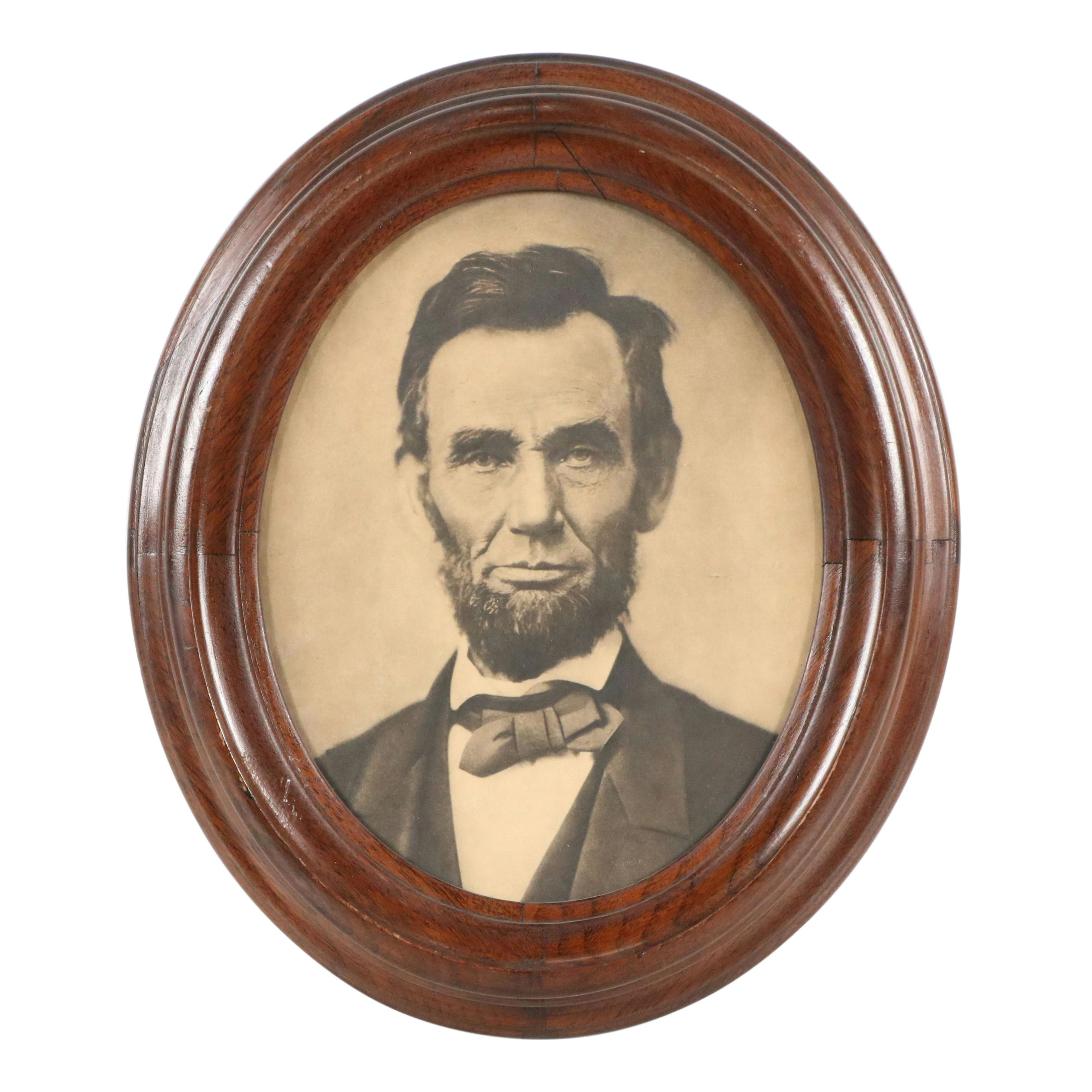 Photogravure Portrait of Abraham Lincoln, 19th Century