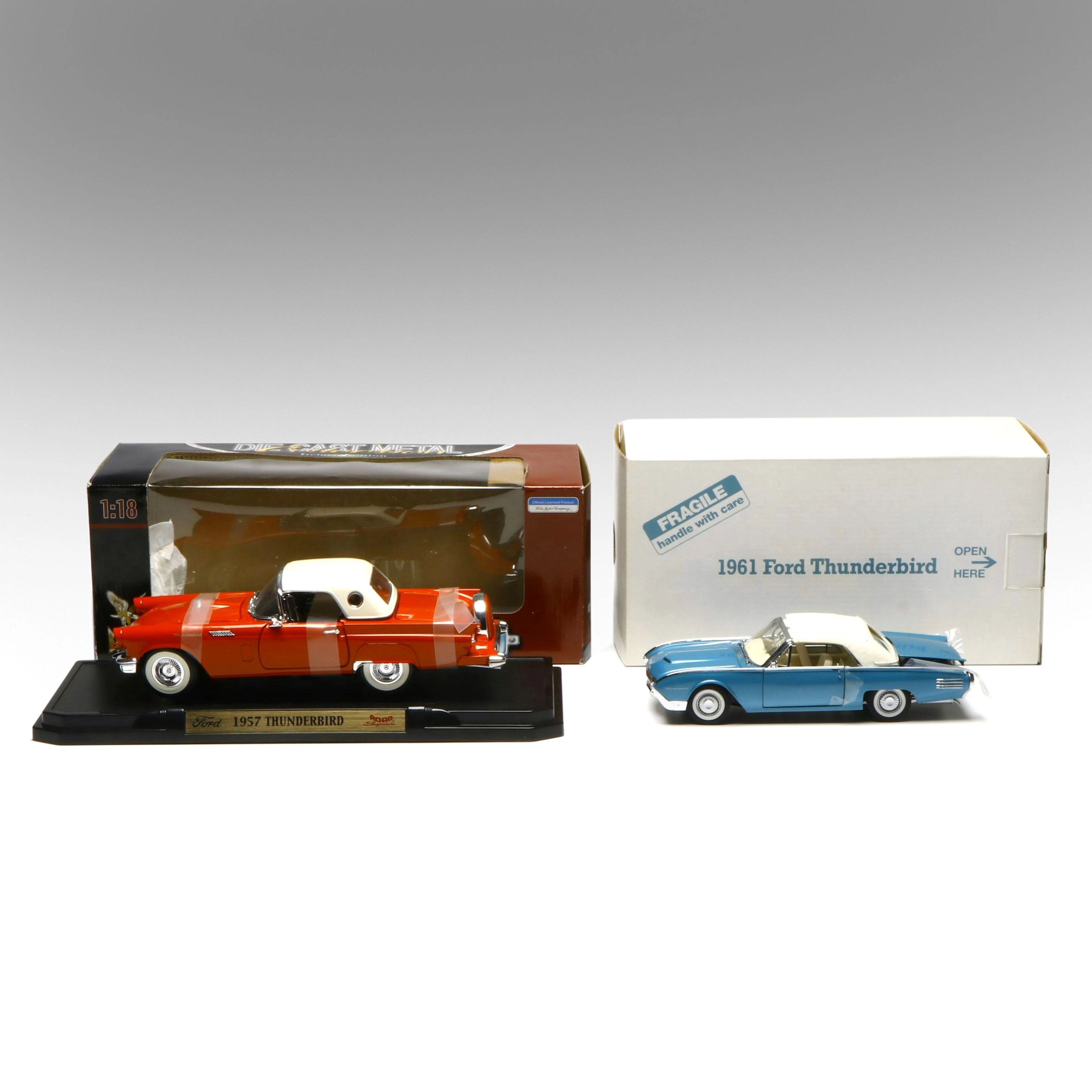 The Danbury Mint and Yat Ming "Ford Thunderbird" Diecast Cars