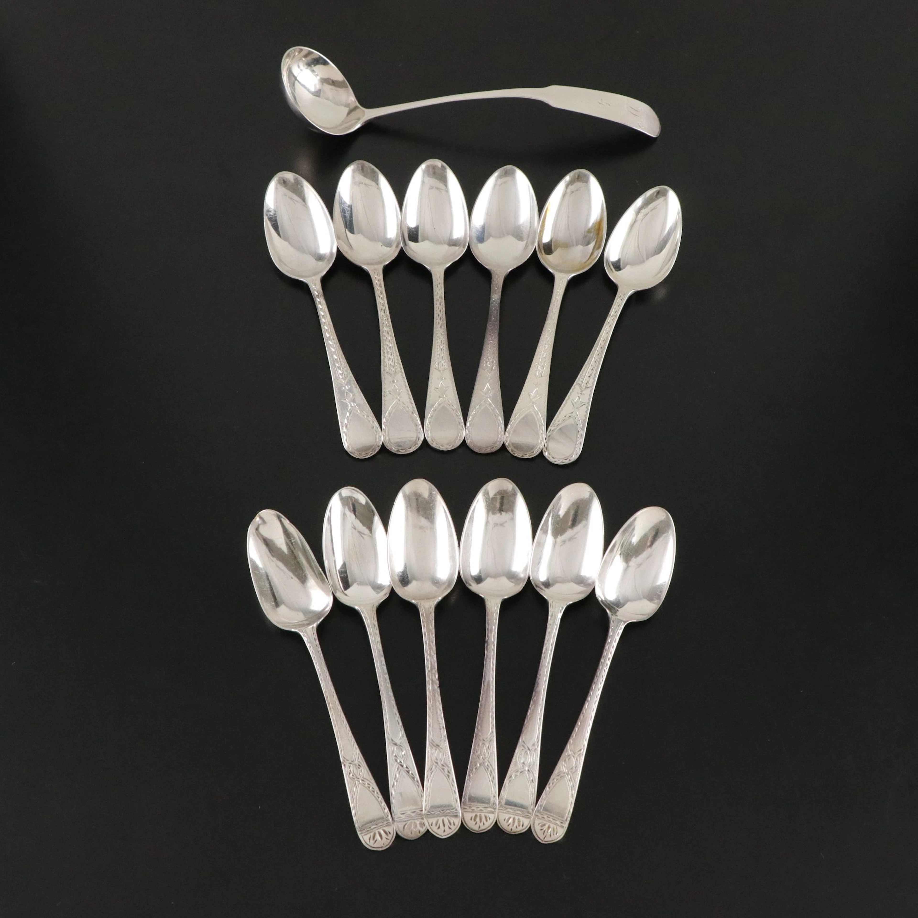 Sterling Silver John Langlands I & John Robertson with Unidentified Spoons