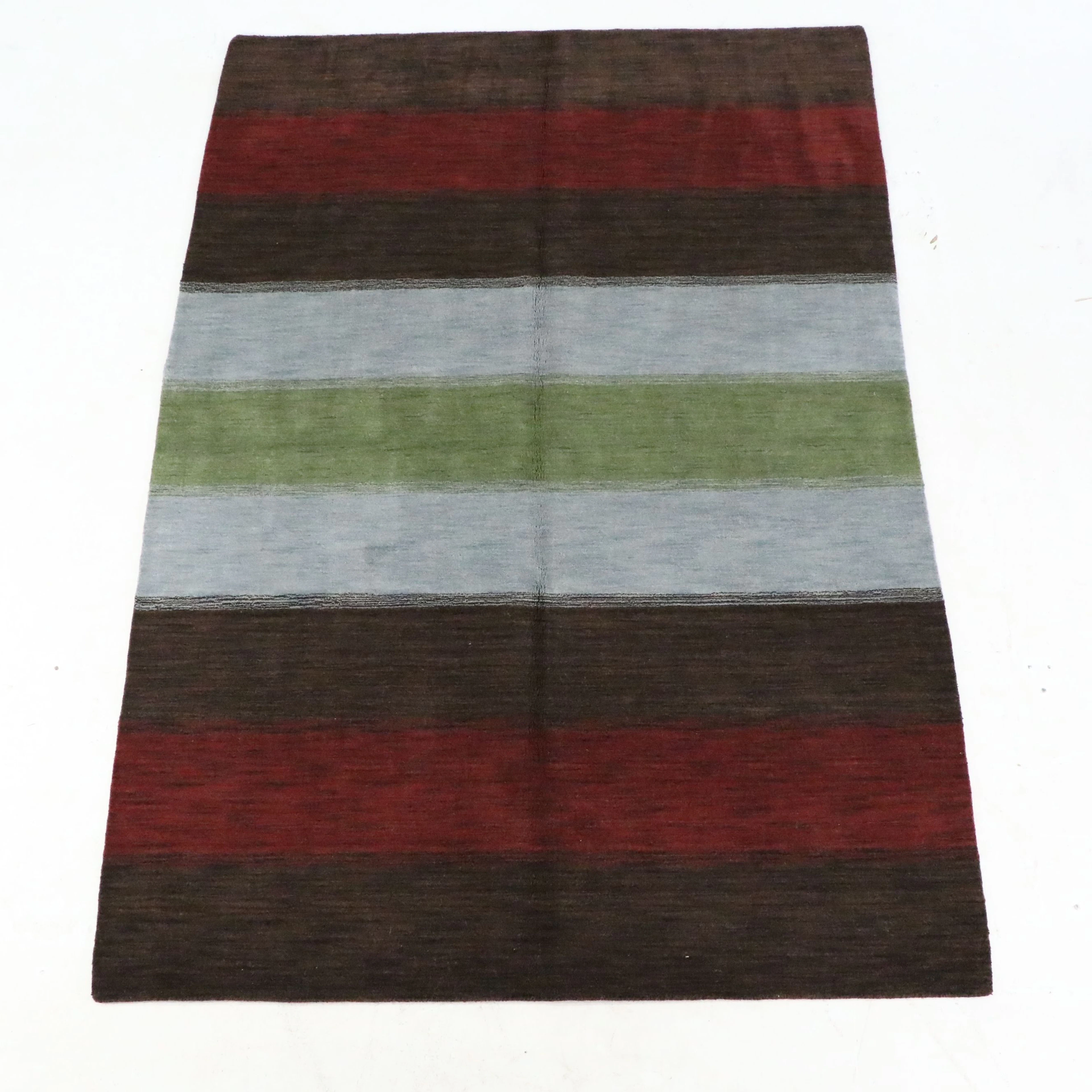 6'7 x 9'10 Hand-Knotted Indian Area Rug