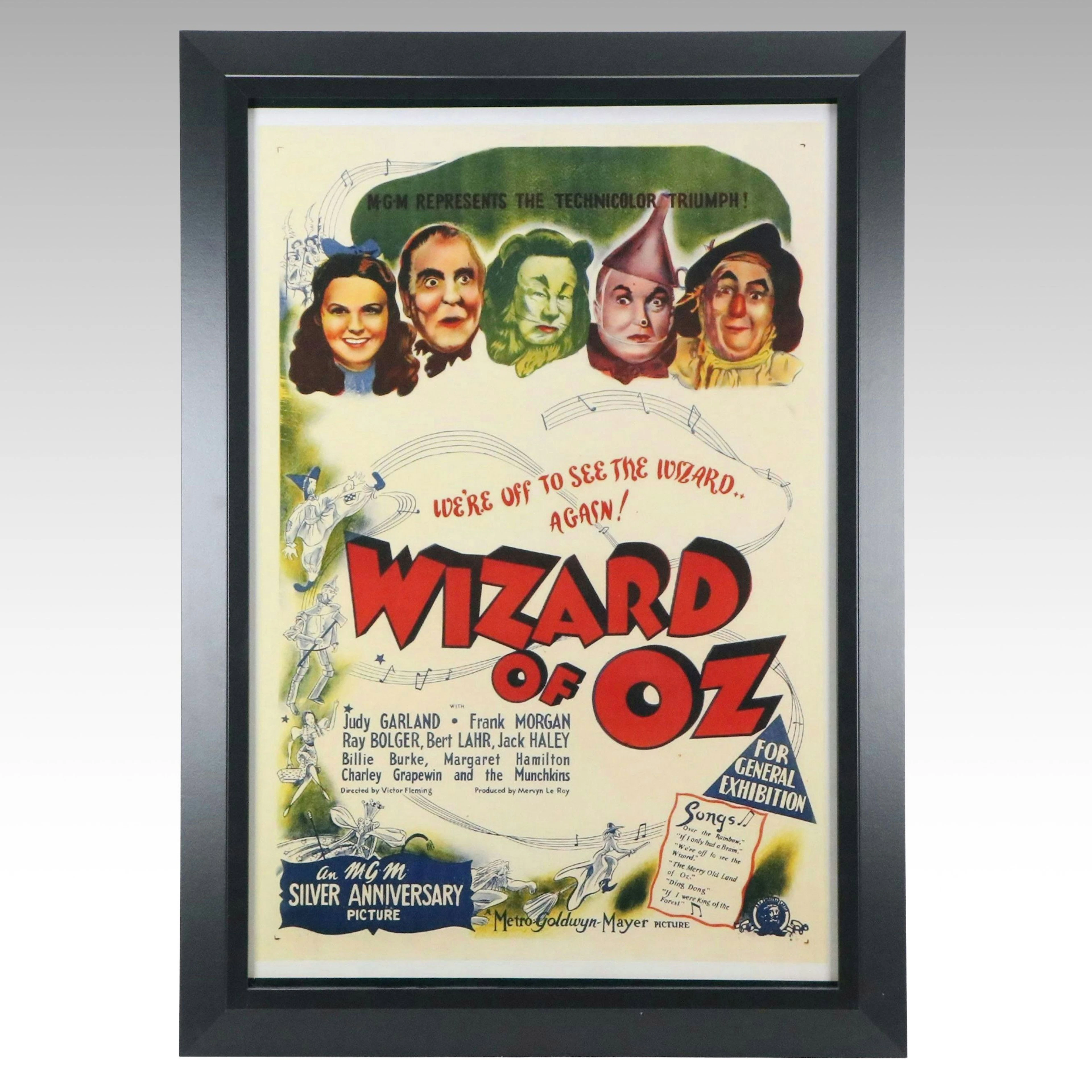 "Wizard of Oz" Photographic Reproduction Movie Poster, 21st Century