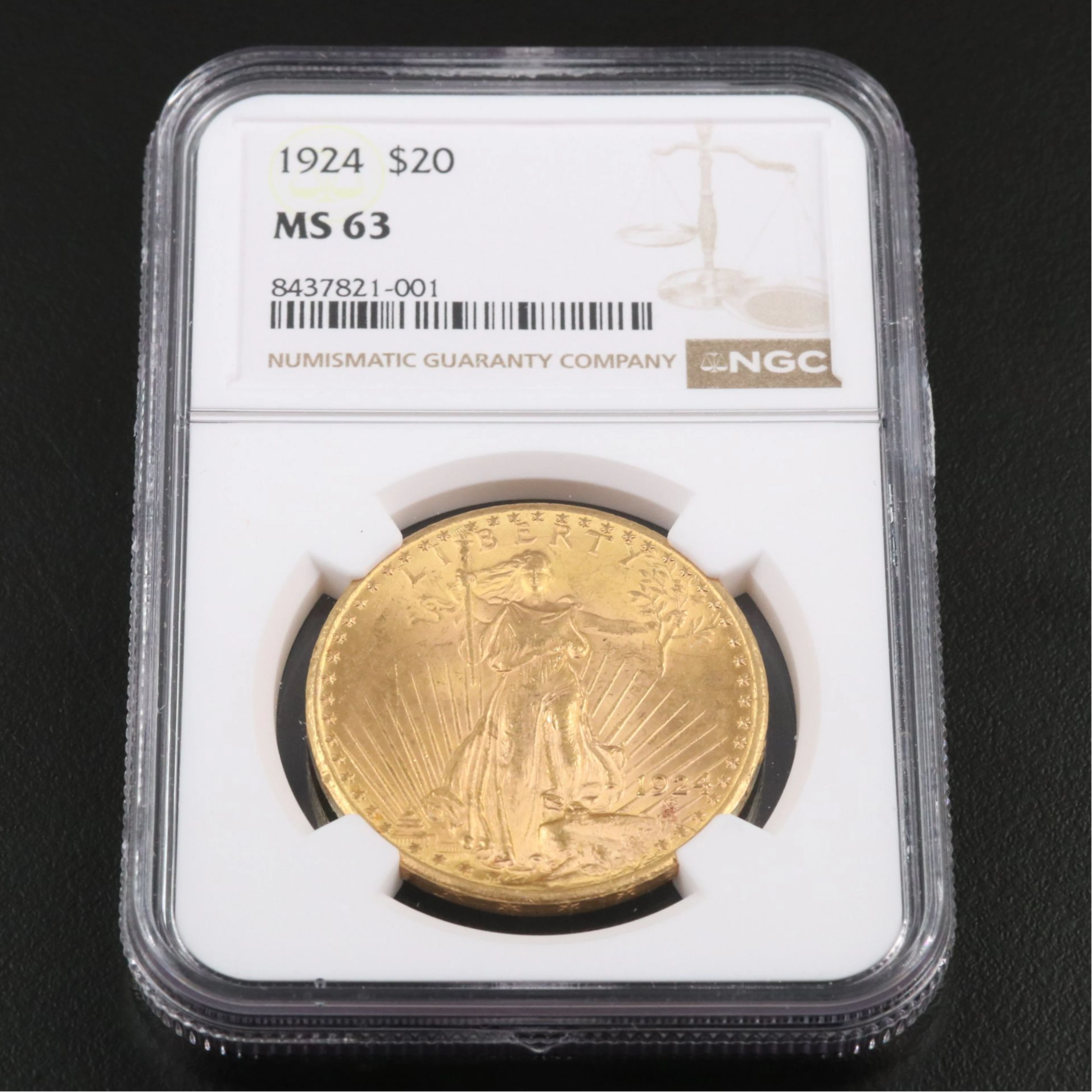 NGC MS 63 1924 Saint-Gaudens $20 Gold Double Eagle
