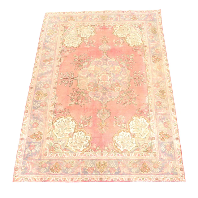 6'5 x 10' Hand-Knotted Persian Tabriz Area Rug