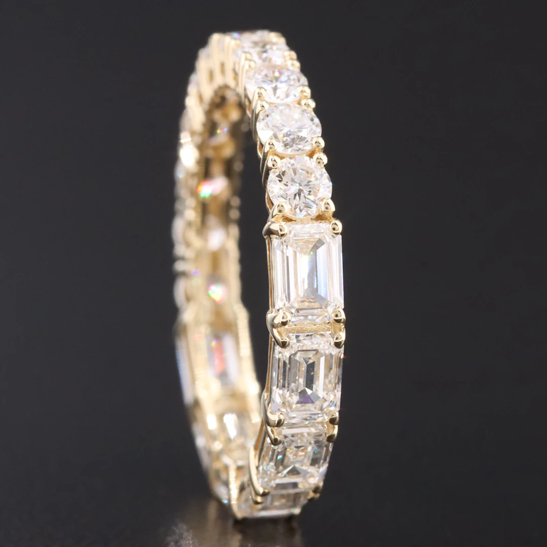 14K 2.93 CTW Lab Grown Diamond Eternity Band