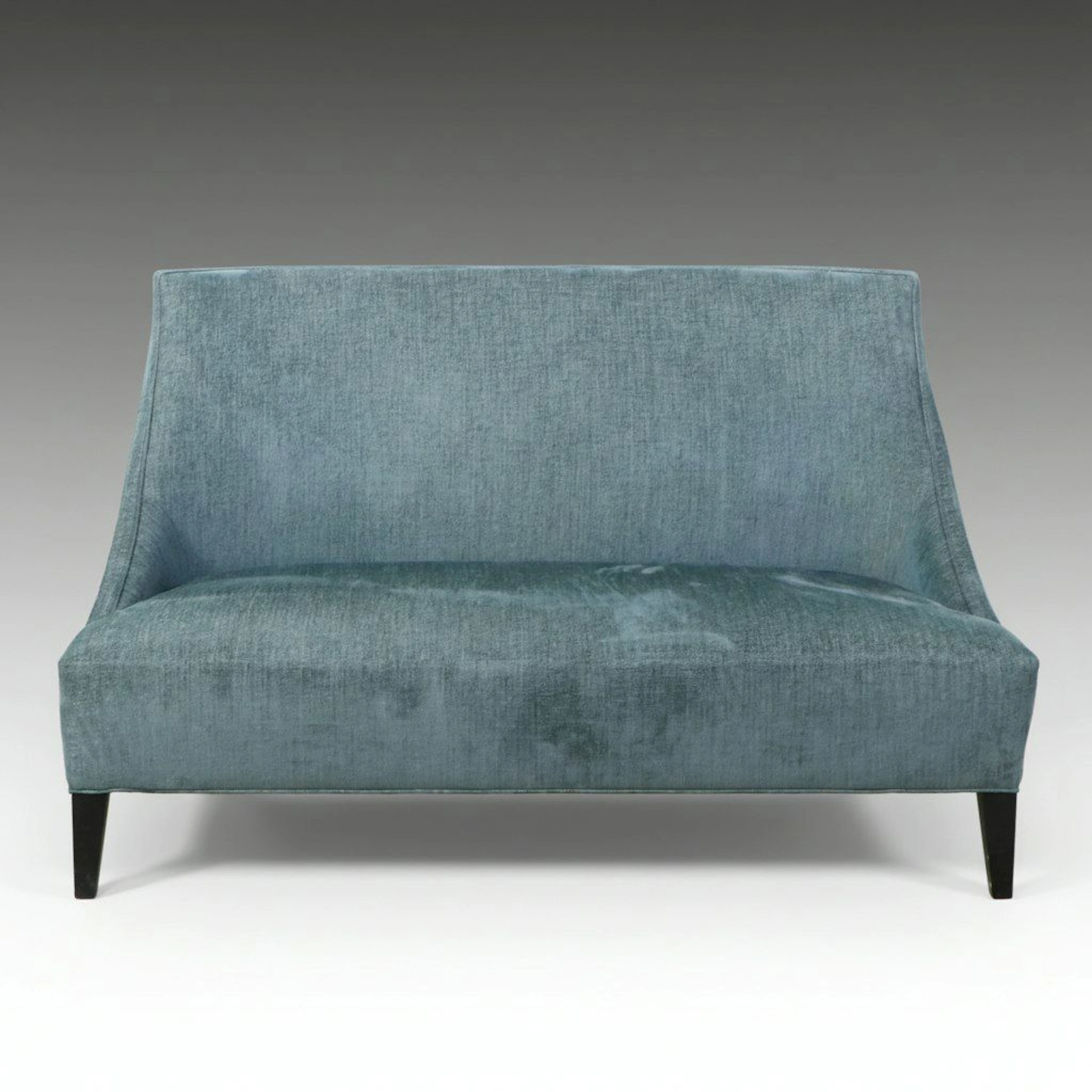 Arhaus Laris Granbury Batik Upholstered High Back Settee