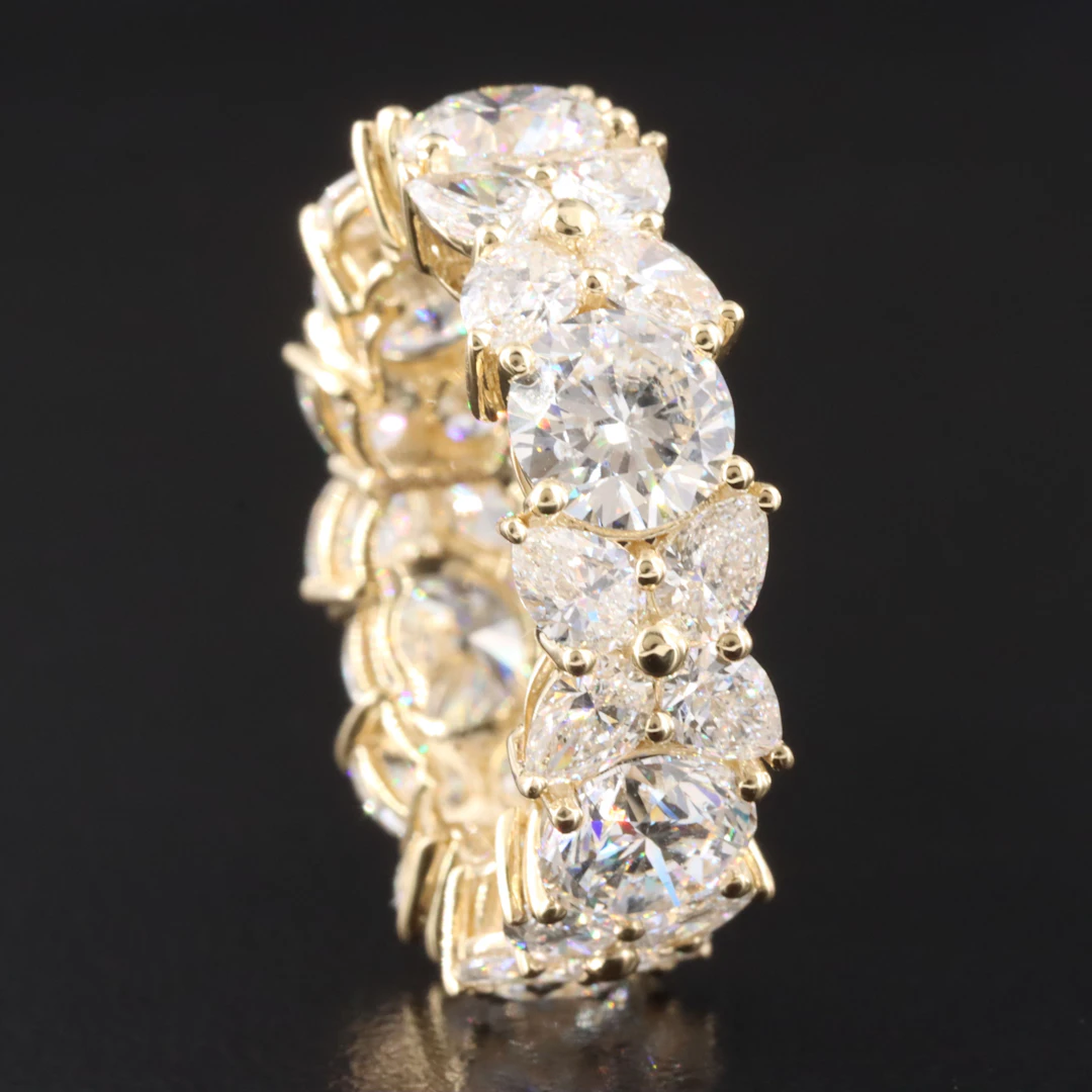 14K 8.98 CTW Lab Grown Diamond Eternity Band