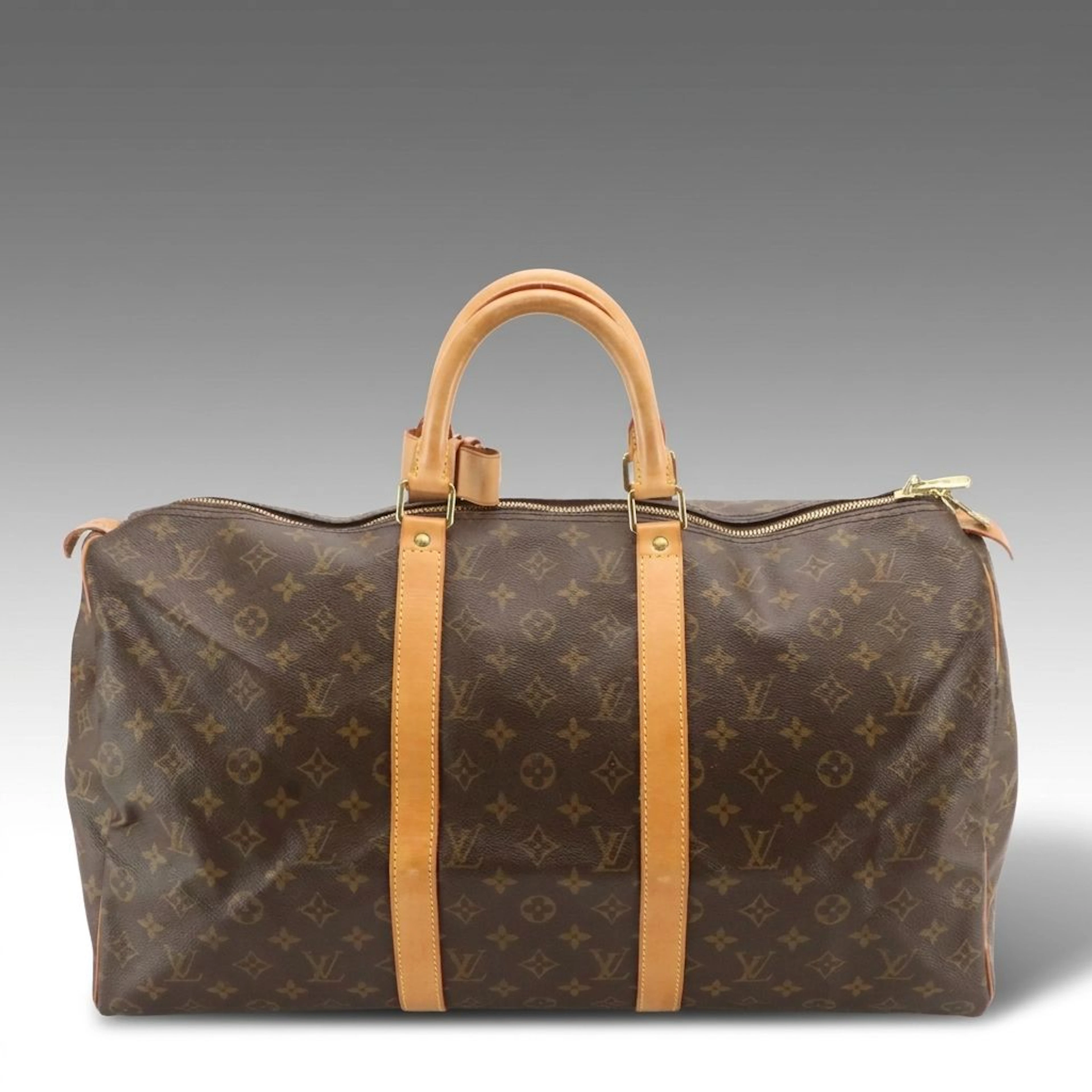 Louis Vuitton Keepall 50 in Monogram Canvas and Vachetta Leather