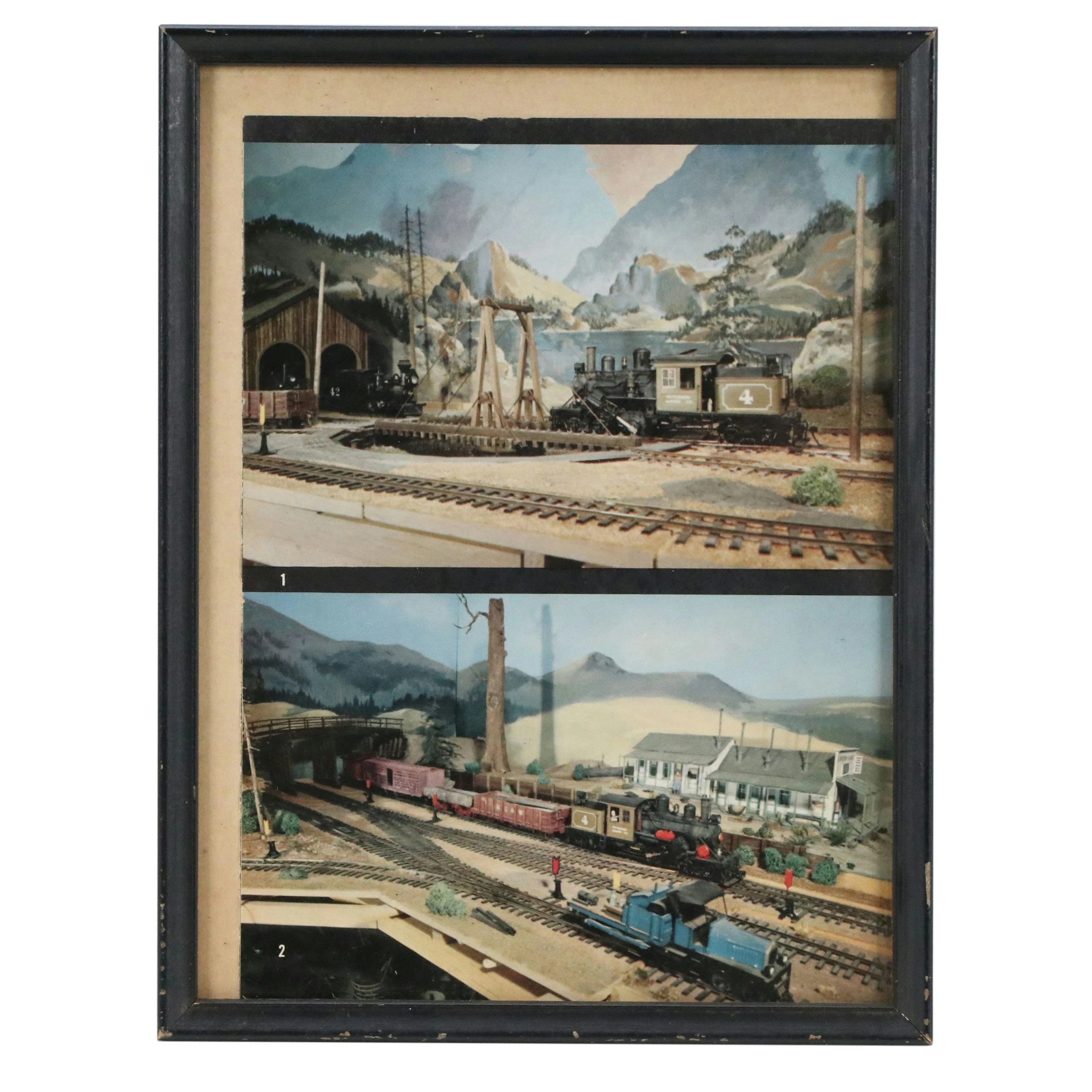 "Model Railroader" Offset Lithograph of Trains, 1966