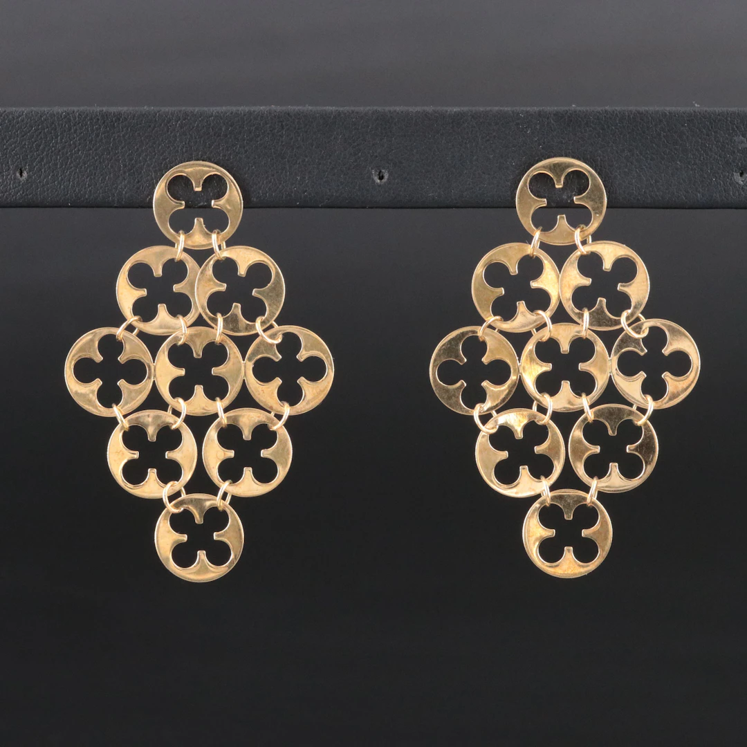 Zoccai 18K Quatrefoil Cutout Earrings