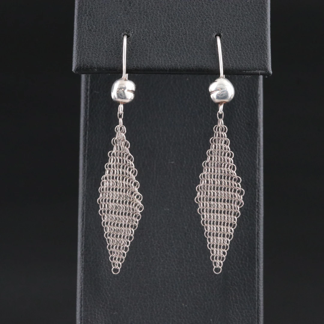 Elsa Peretti for Tiffany & Co. Mesh Drop Earrings