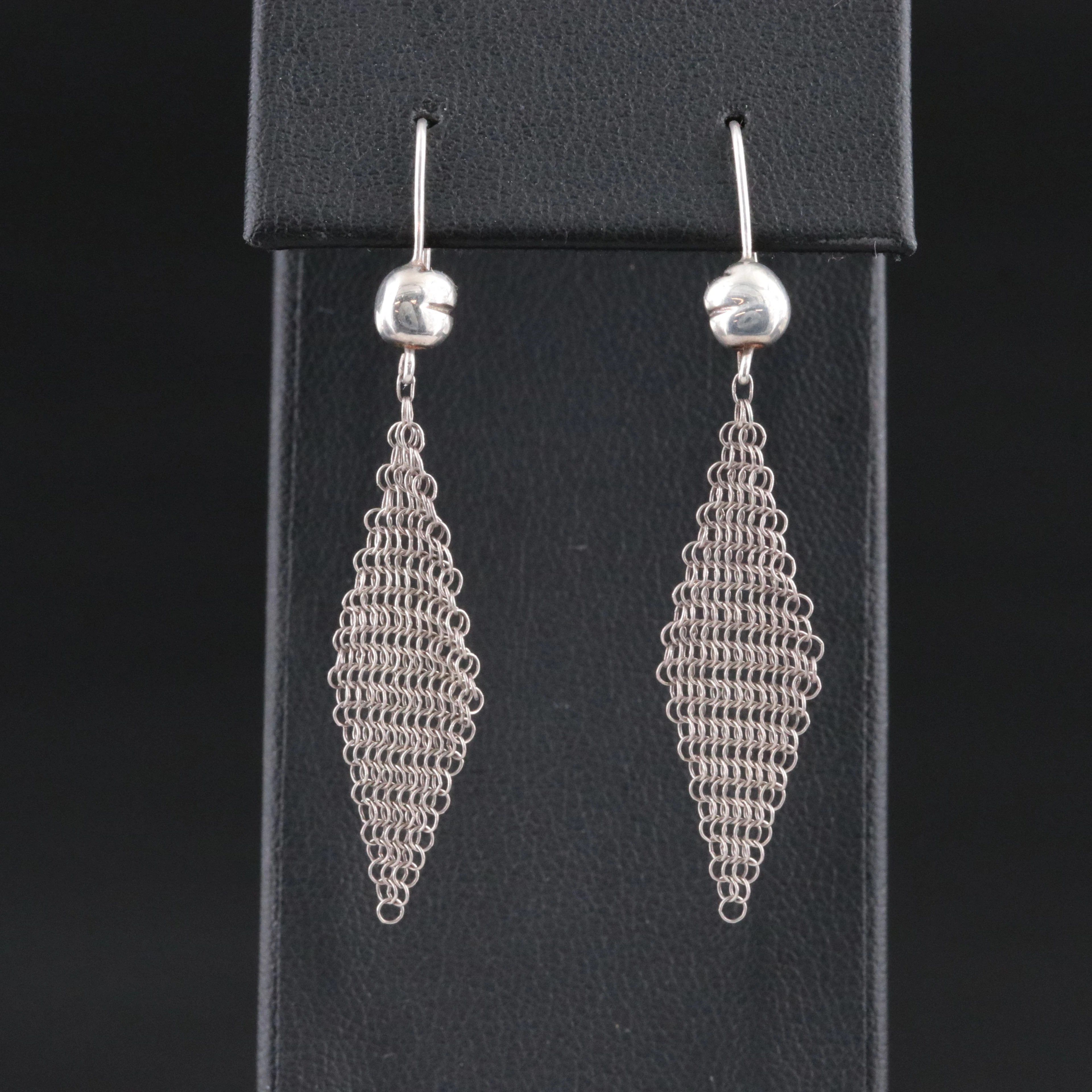 Elsa Peretti for Tiffany & Co. Mesh Drop Earrings