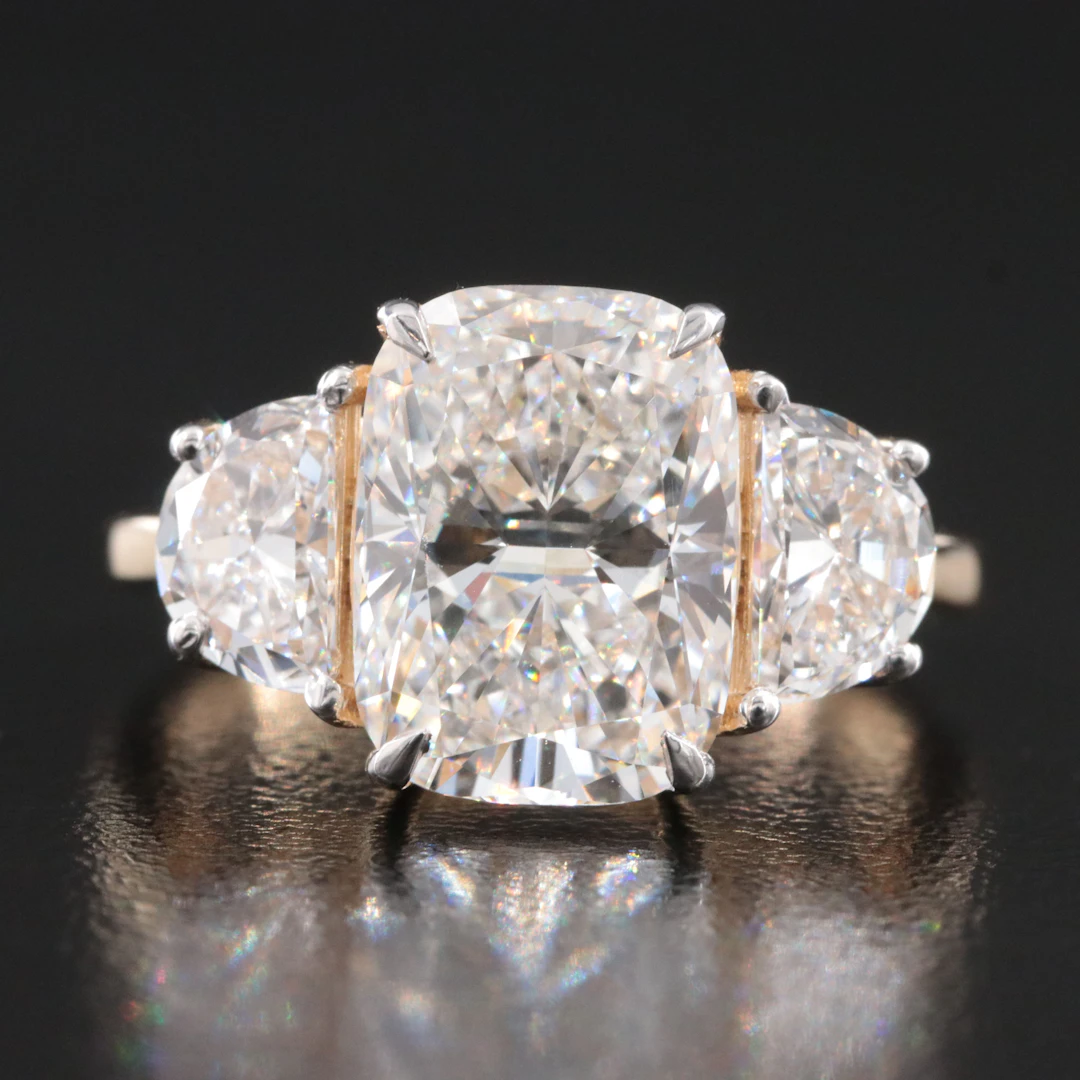 14K 5.13 CTW Lab Grown Diamond Ring with IGI Report