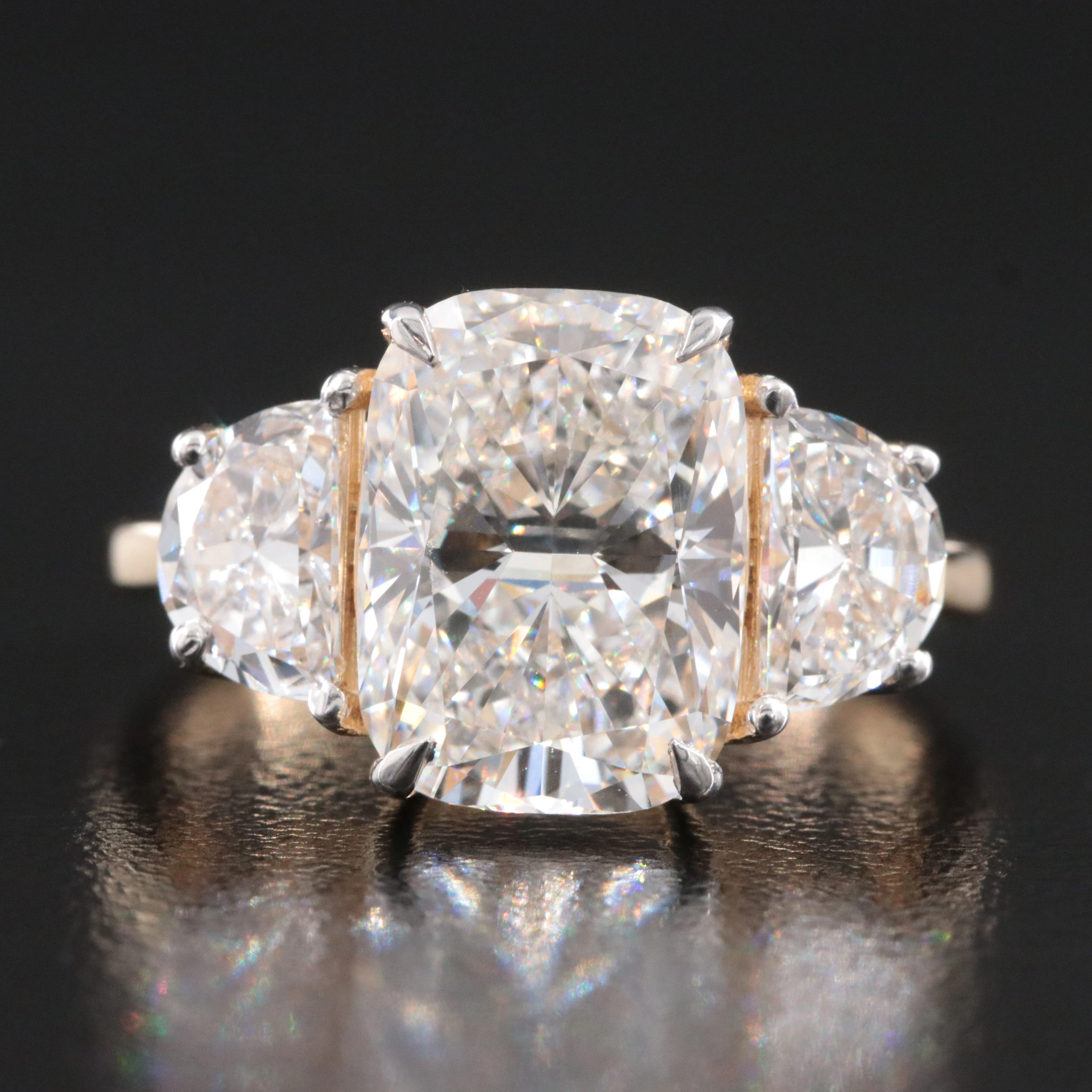 14K 5.13 CTW Lab Grown Diamond Ring with IGI Report