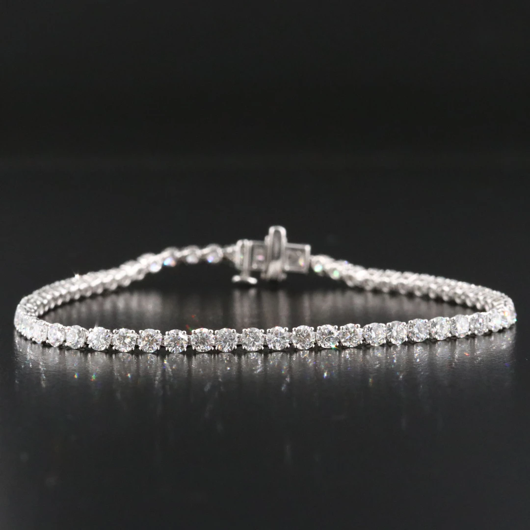 14K 5.07 CTW Lab Grown Diamond Line Bracelet